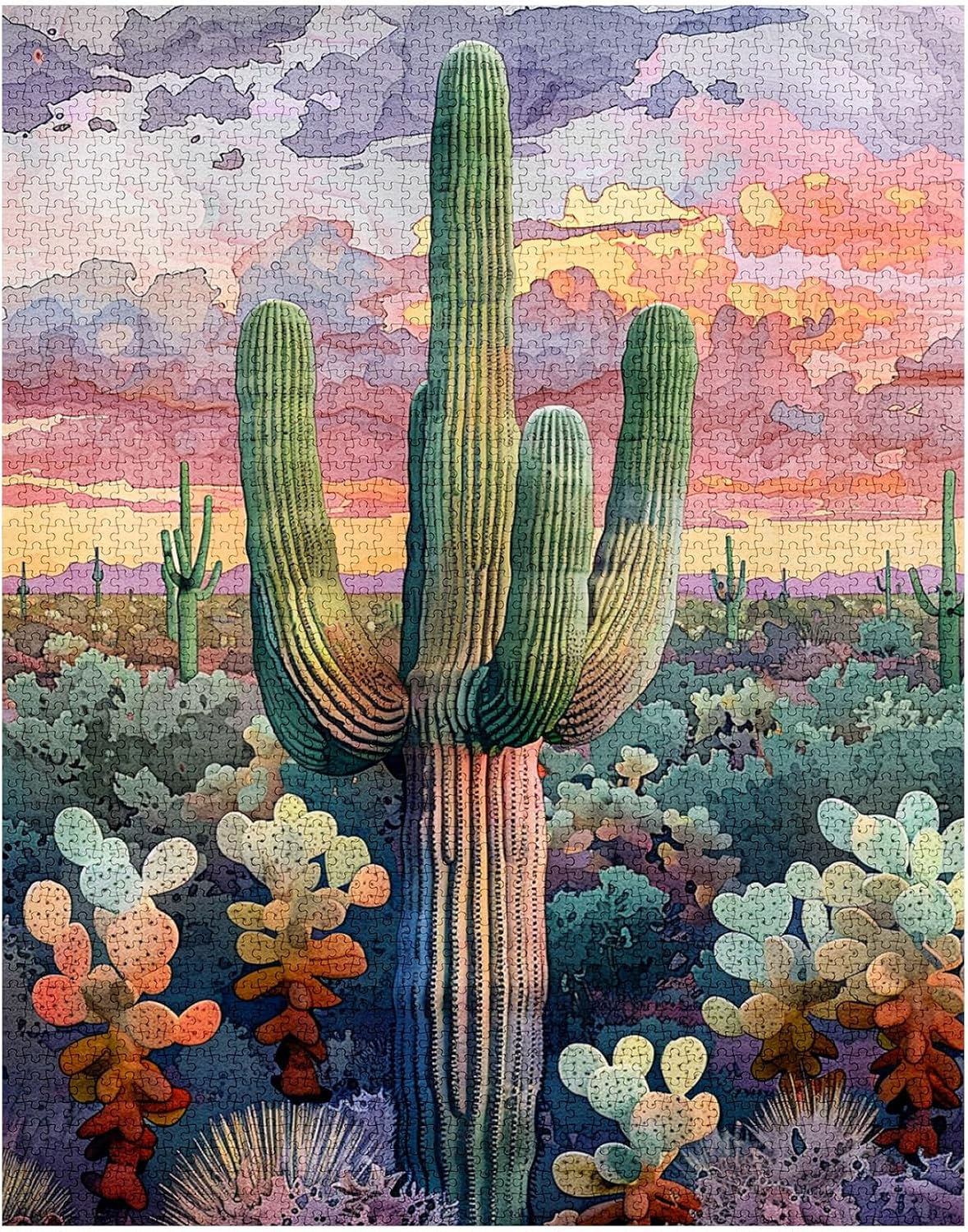 tucocoo-saguaro-kaktus-puzzle-1000-teile-stillleben image 2