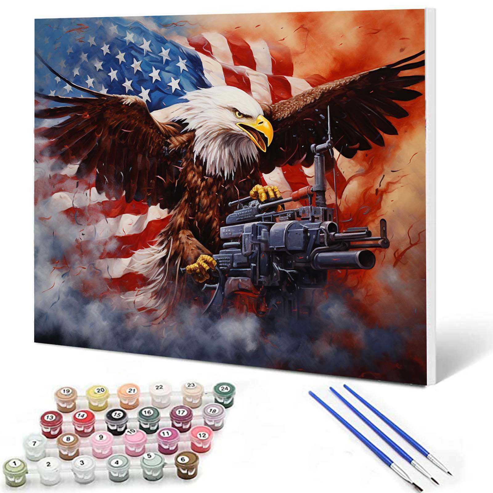 tucocoo-paint-by-numbers-wei-kopfseeadler-malen-nach-zahlen-40x50 image 1