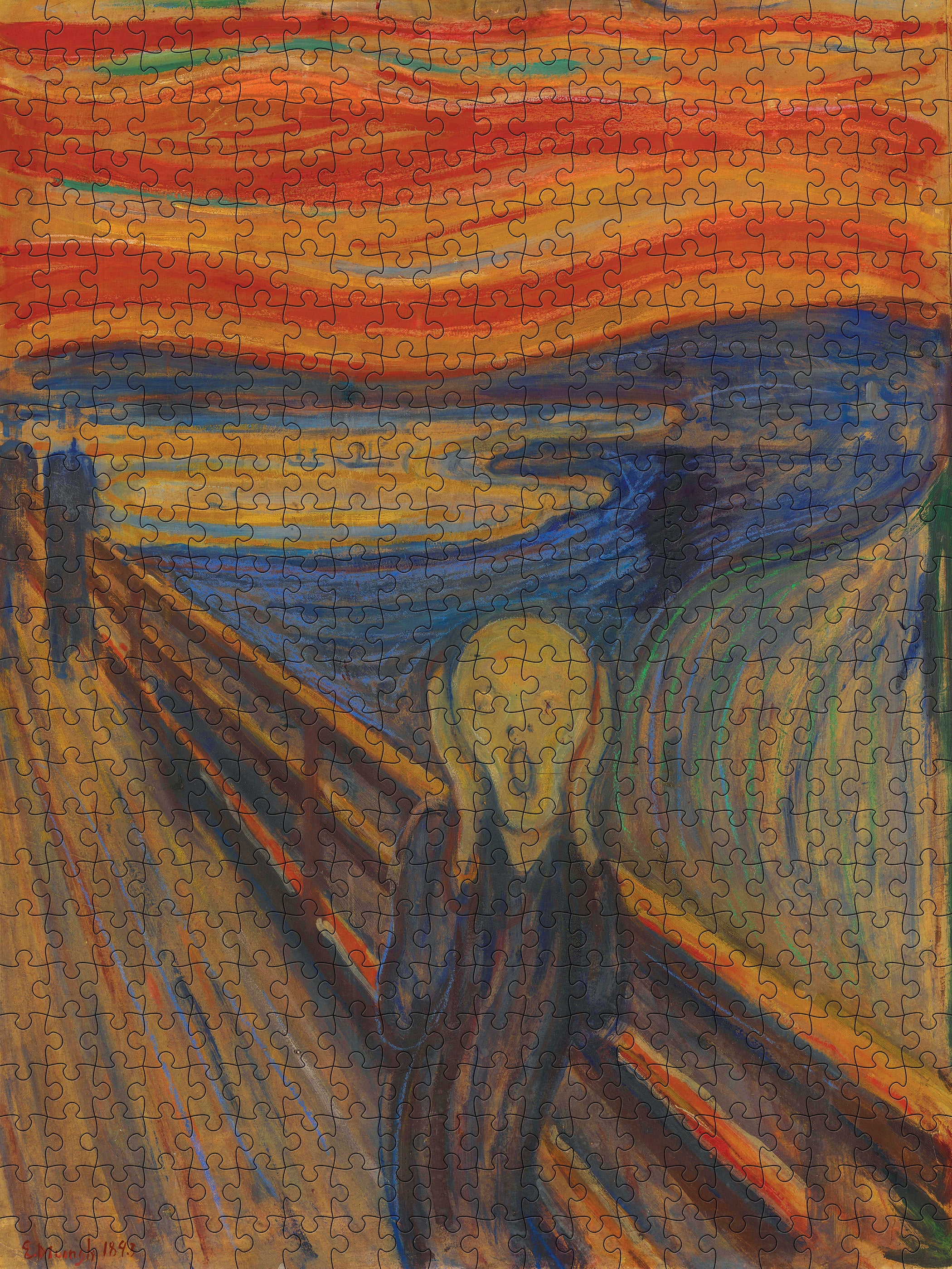 pomegranate-the-scream-puzzle-500-teile-munch-expressionismus image 2