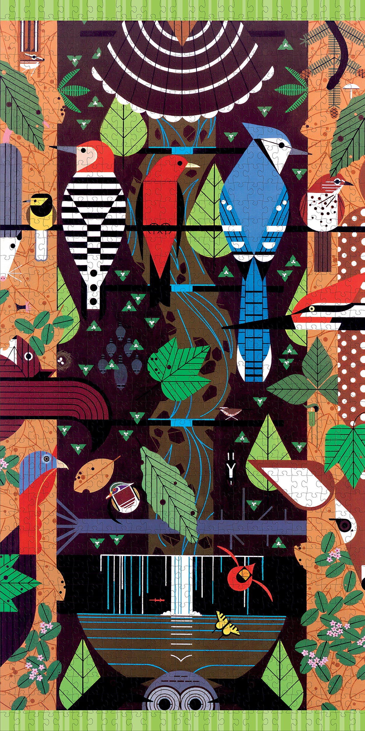pomegranate-birducopia-1000-teile-puzzle-charley-harper image 2