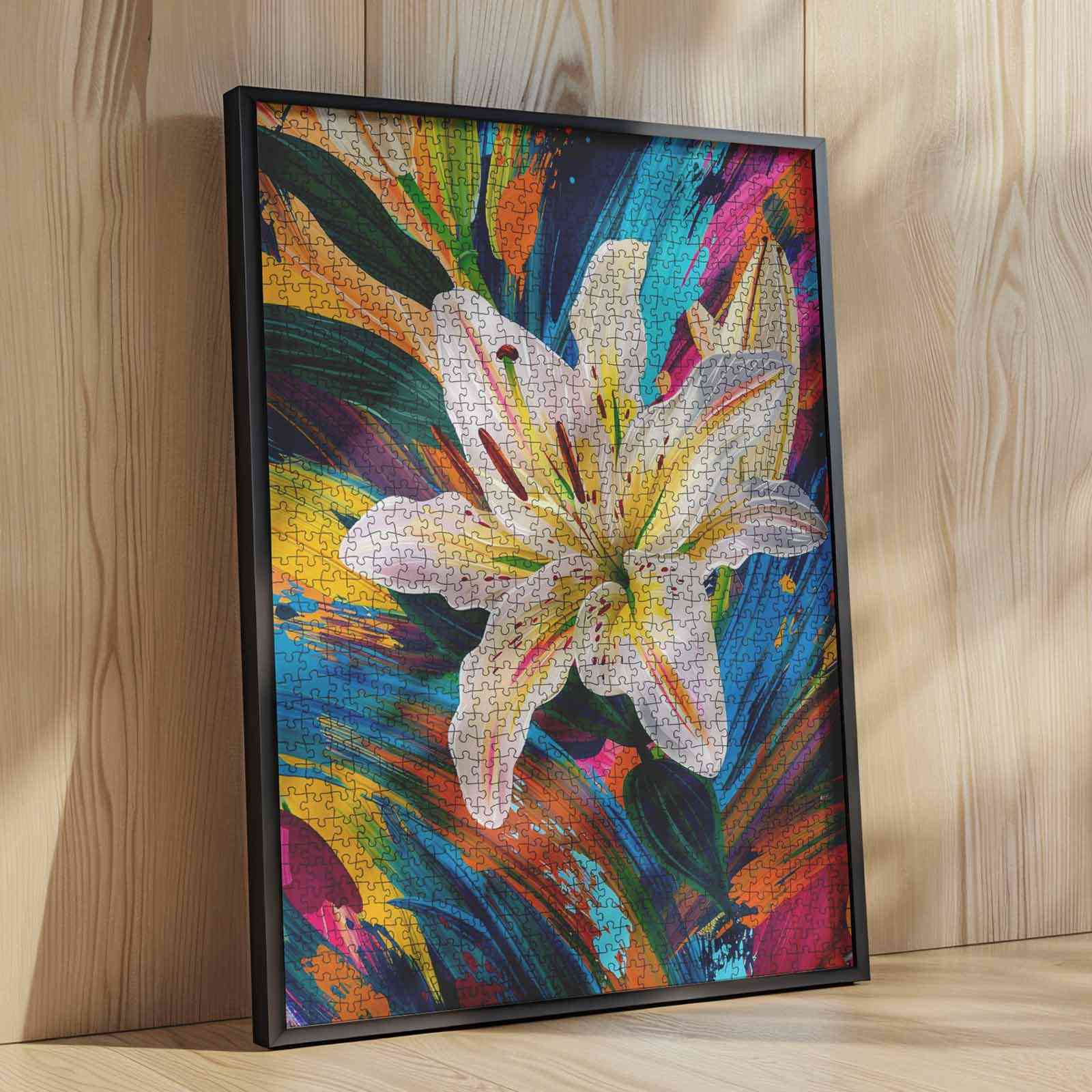 tucocoo-vivid-lily-bloom-puzzle-1000-teile-blumen-stillleben image 4