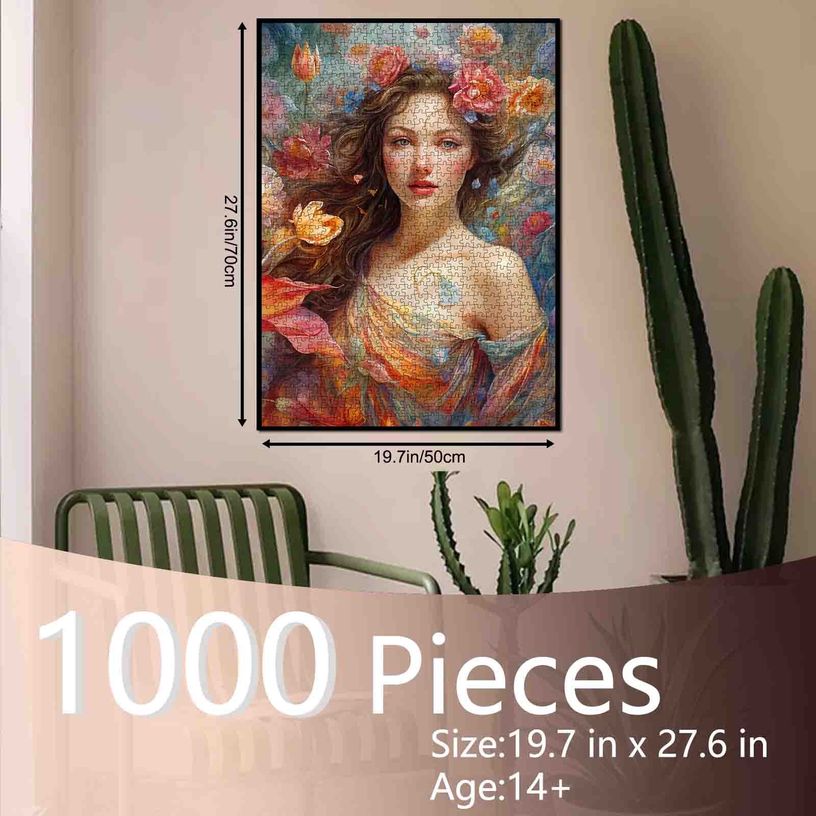 tucocoo-floral-muse-portrait-puzzle-1000-teile-blumen image 5