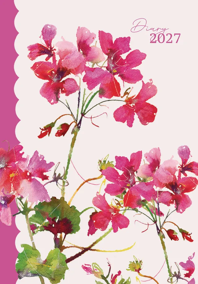 otter-house-fashion-diary-geranium-a5-terminkalender-2027 image 1