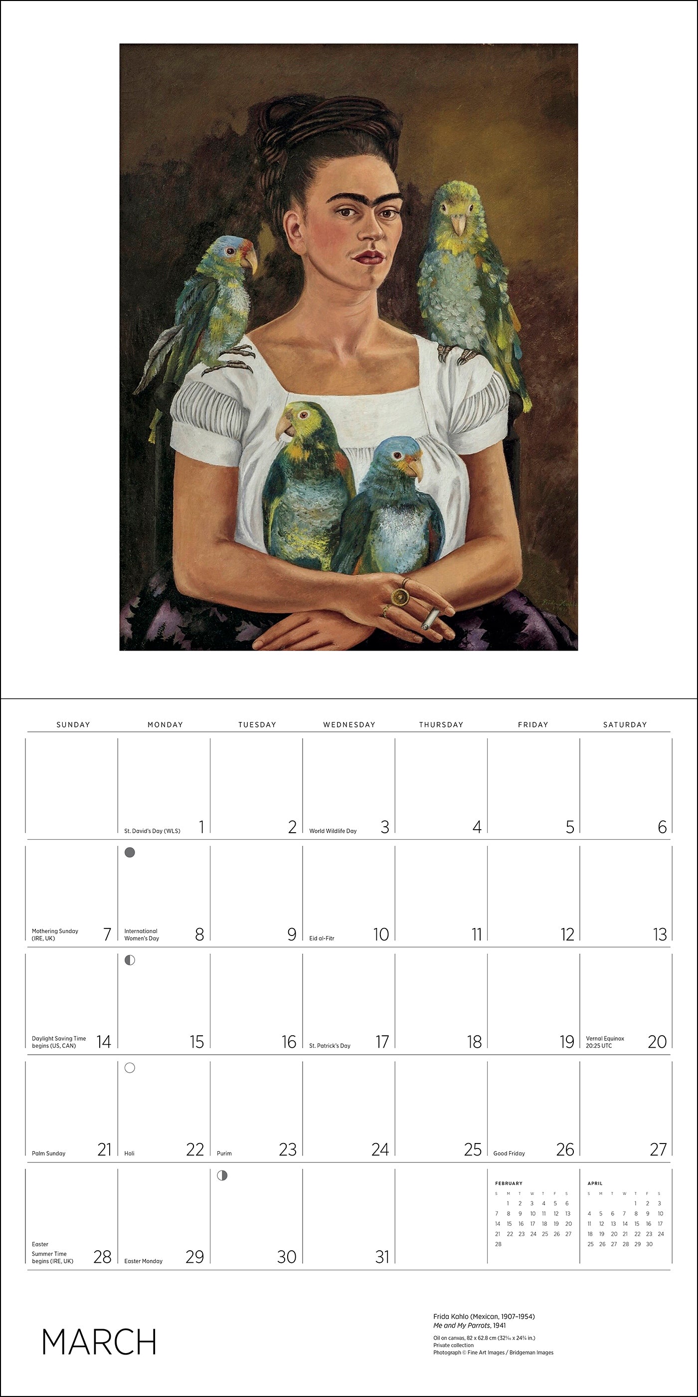 pomegranate-frida-kahlo-2027-wandkalender-kunst image 4