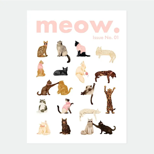 all-the-ways-to-say-meow-issue-poster-50x70-cm-katzenmotiv image 1