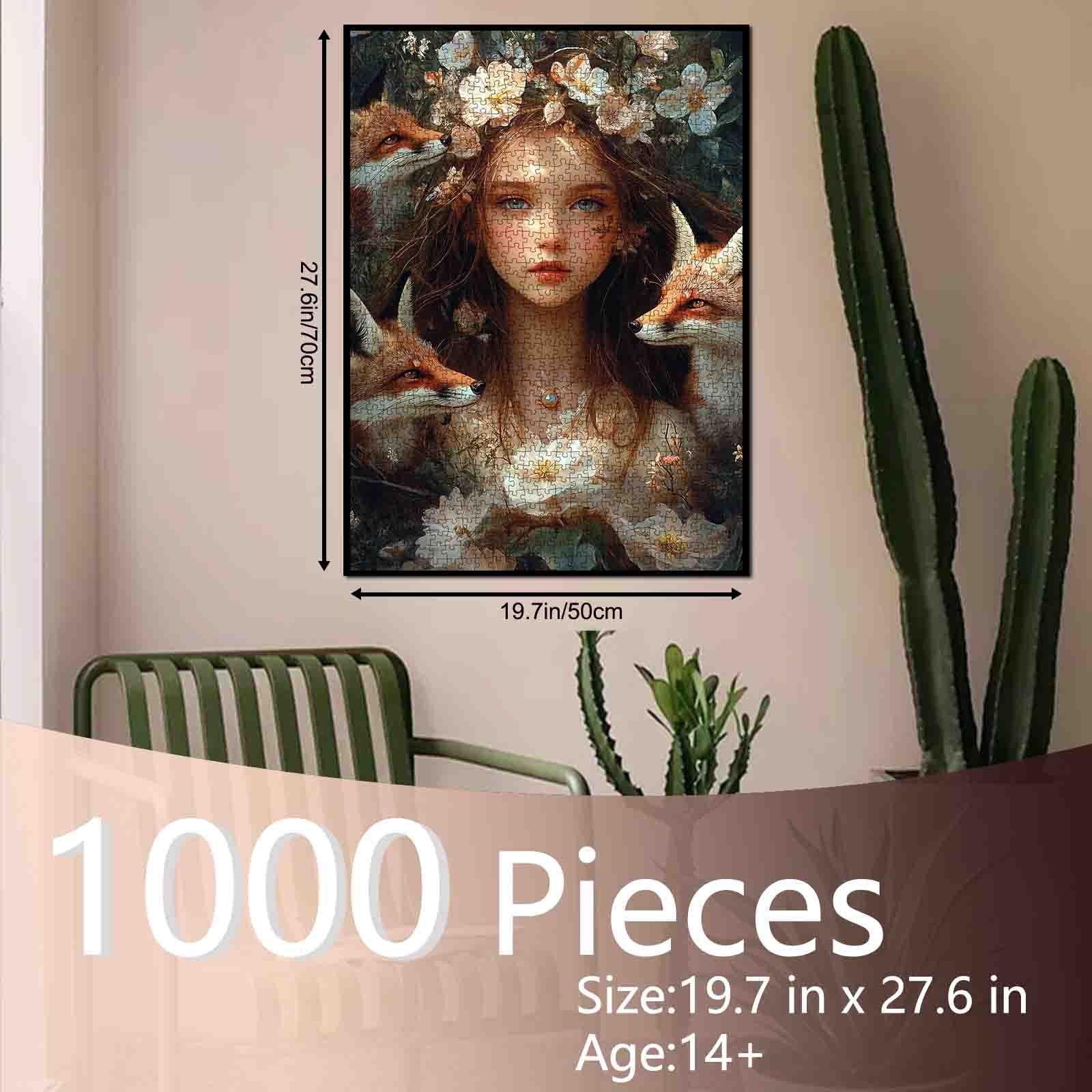 tucocoo-enchanted-forest-girl-puzzle-1000-teile-fuchs image 5