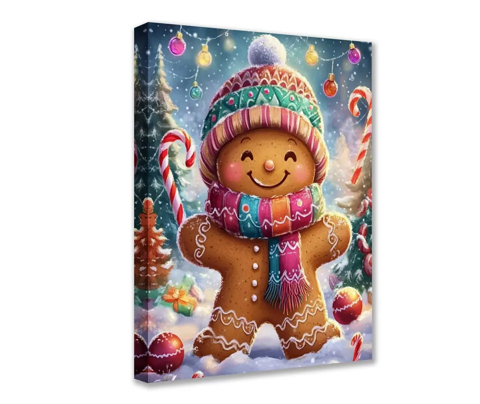 tucocoo-lebkuchenmann-leinwandbild-30x40cm-gerahmt image 1