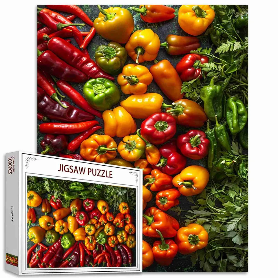 tucocoo-jigsaw-puzzles-colorful-peppers-puzzle-1000-teile-paprika image 1