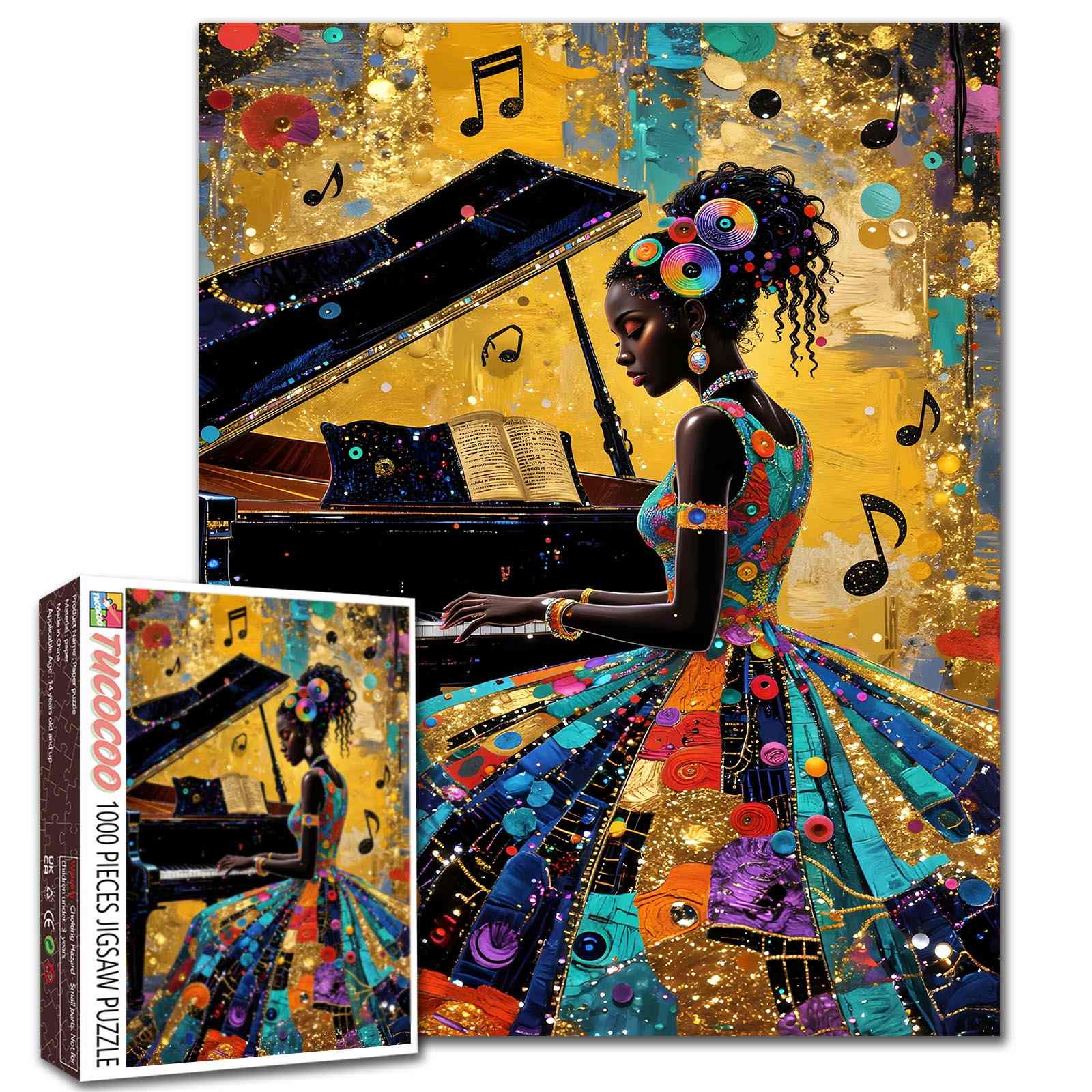 tucocoo-golden-melody-piano-performer-puzzle-1000-teile-klavier image 1