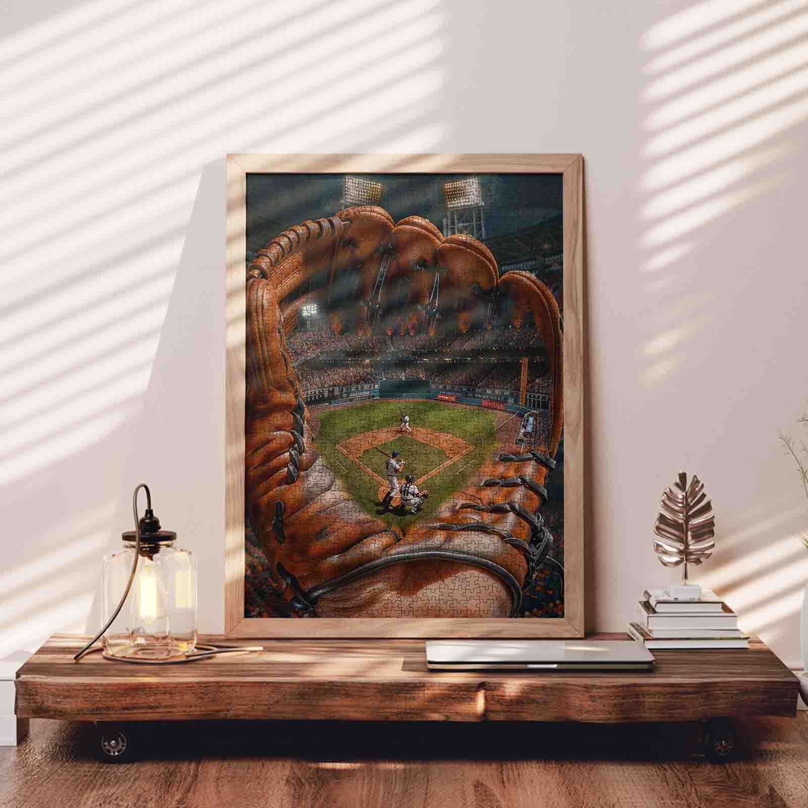 tucocoo-giant-glove-night-baseball-puzzle-1000-teile-sport image 3