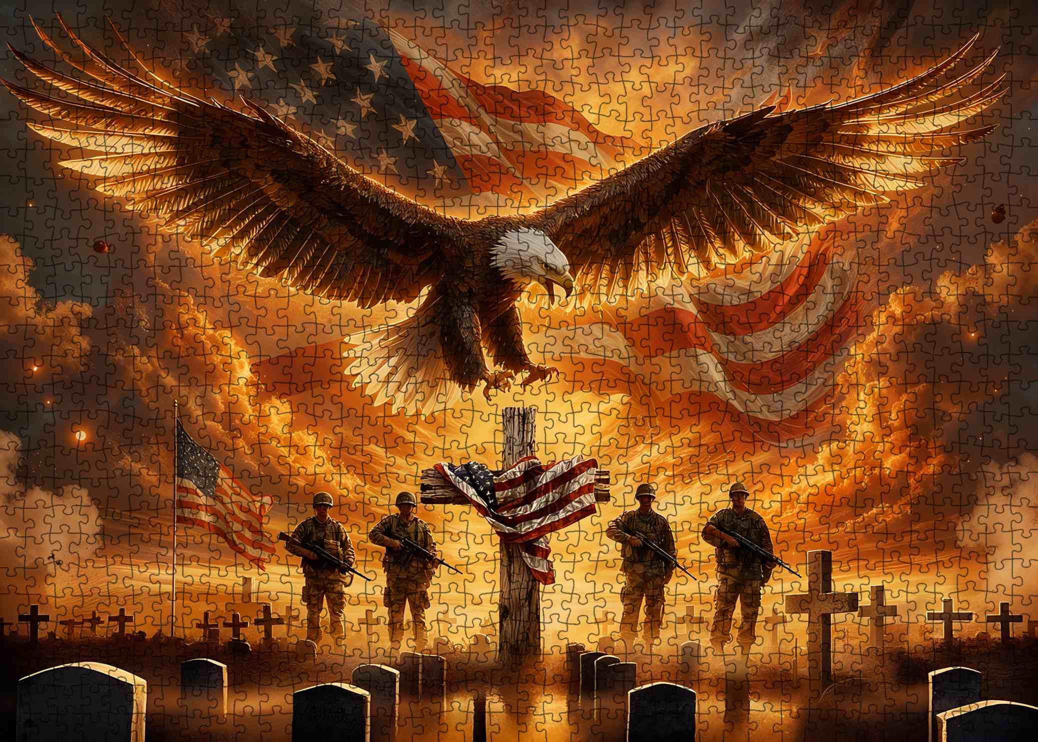 tucocoo-eagle-of-honor-memorial-puzzle-1000-teile-adler image 2