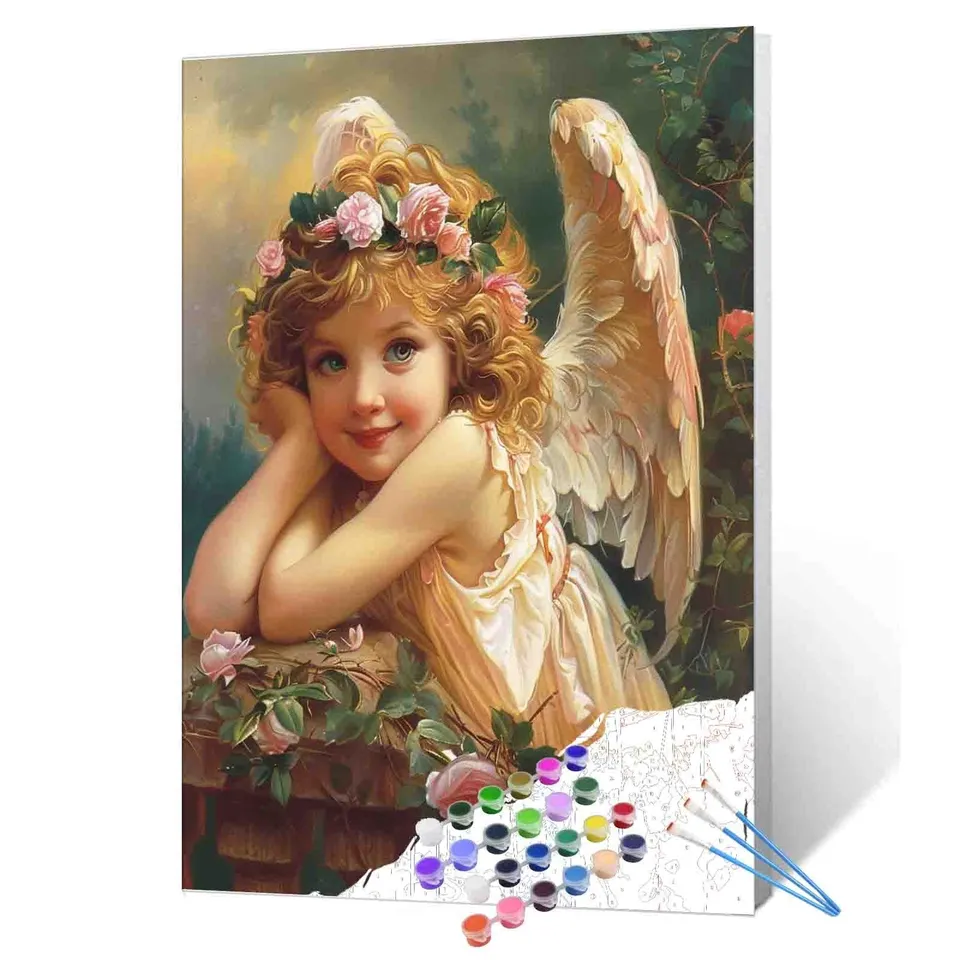 tucocoo-paint-by-numbers-smiling-garden-angel-malen-nach-zahlen-40x50 image 1