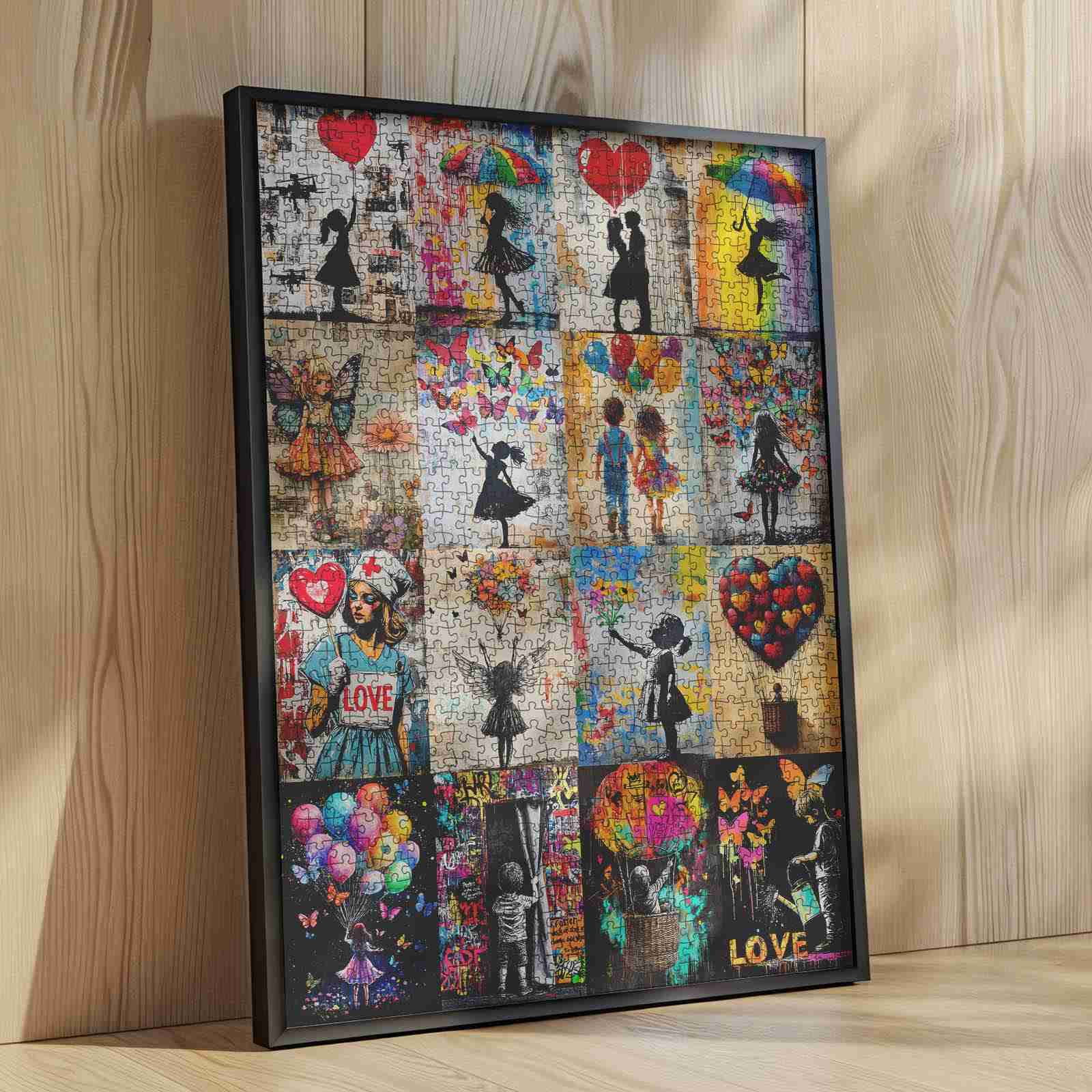 tucocoo-silhouette-love-graffiti-puzzle-1000-teile-collage image 4