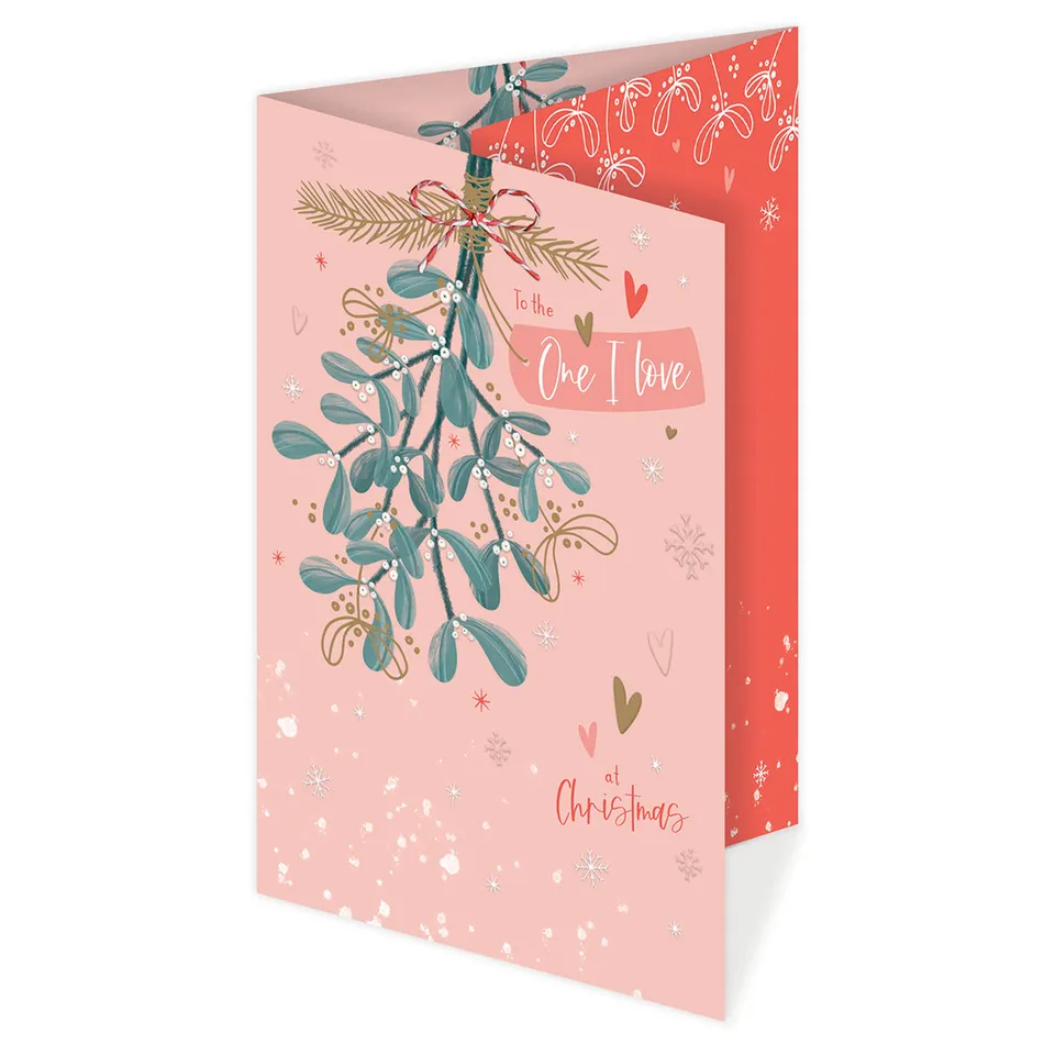 otter-house-one-i-love-weihnachtskarte-mistel-single image 1