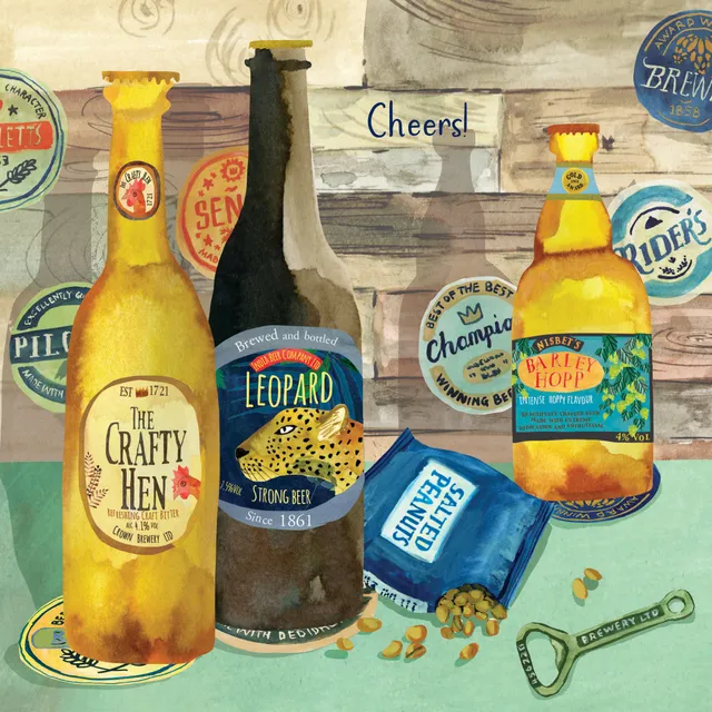 otter-house-fusion-bierflaschen-gru-karte-blanko image 1