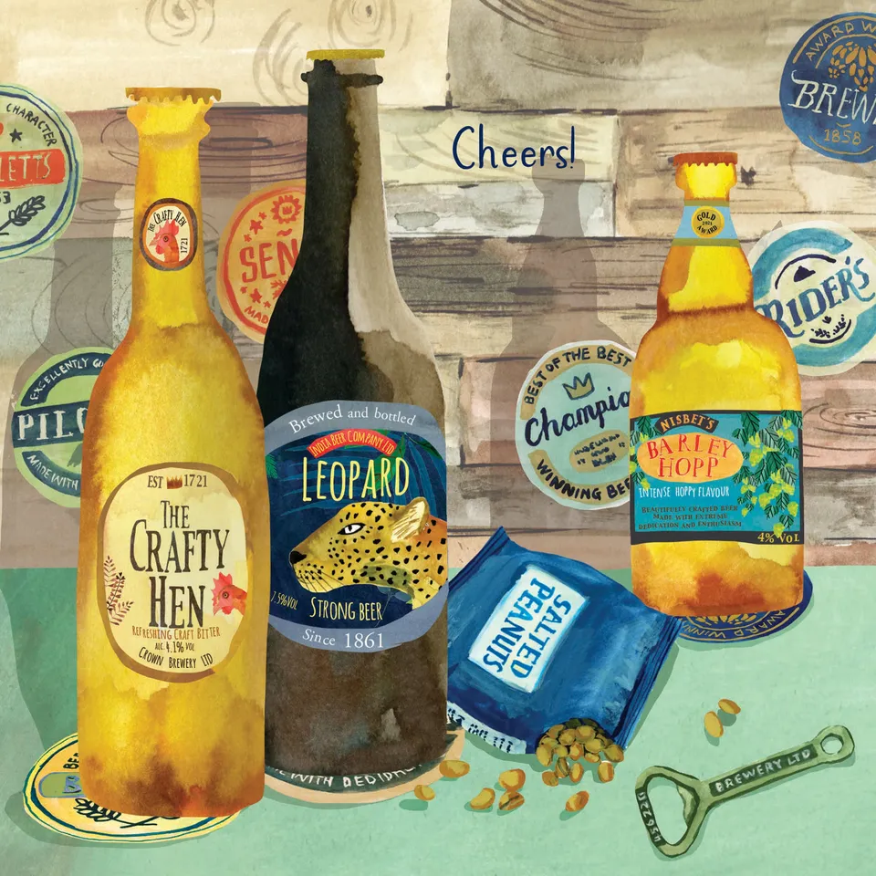 otter-house-fusion-bierflaschen-gru-karte-blanko image 1