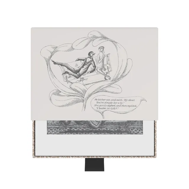pomegranate-notecards-gorey-fraught-settee-klappkarten-schuber-humor image 1