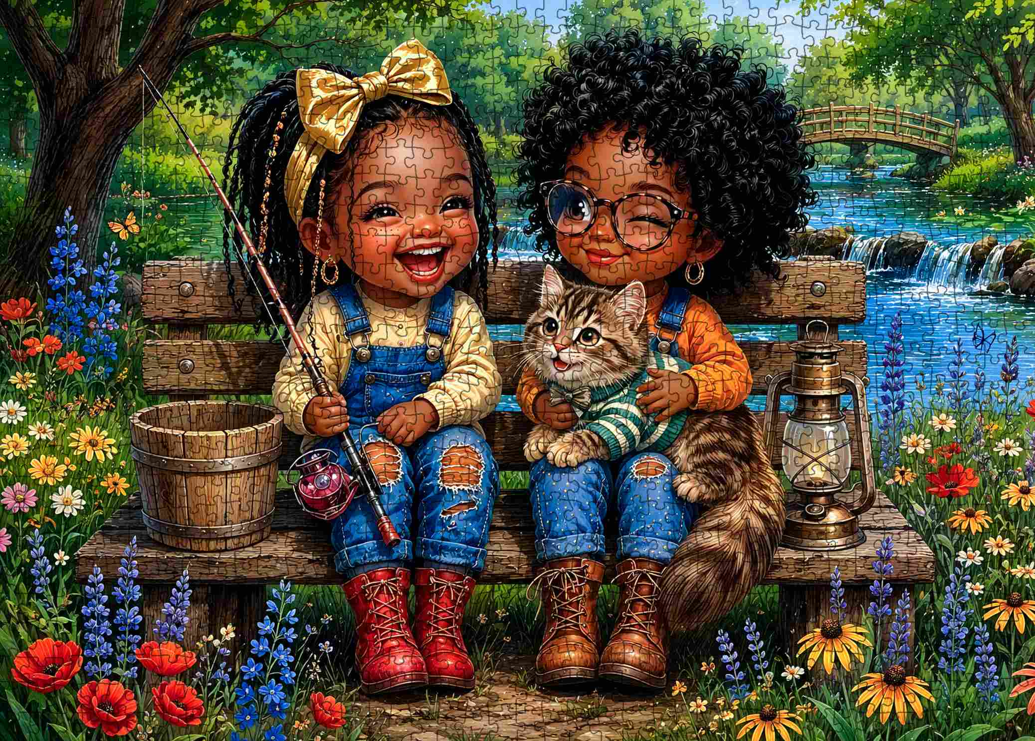 tucocoo-best-friends-fishing-day-puzzle-1000-teile-angeln image 2