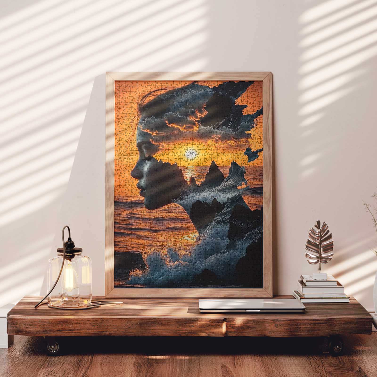 tucocoo-jigsaw-puzzles-sunset-dreamscape-woman-puzzle-1000-teile image 3