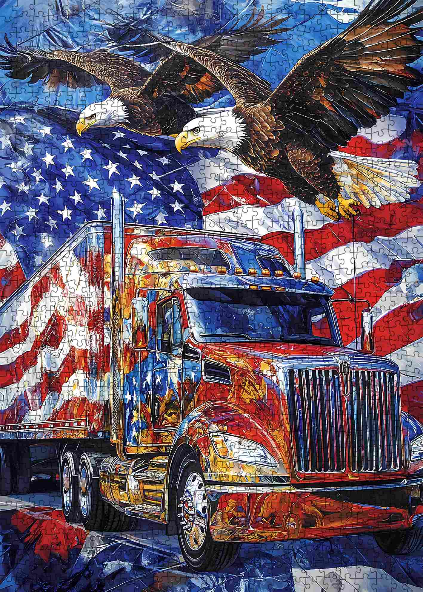tucocoo-american-eagle-freedom-truck-puzzle-1000-teile-adler image 2