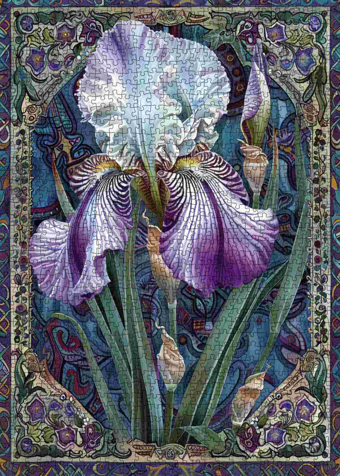 tucocoo-elegant-iris-bloom-puzzle-1000-teile-lila-blumen image 2