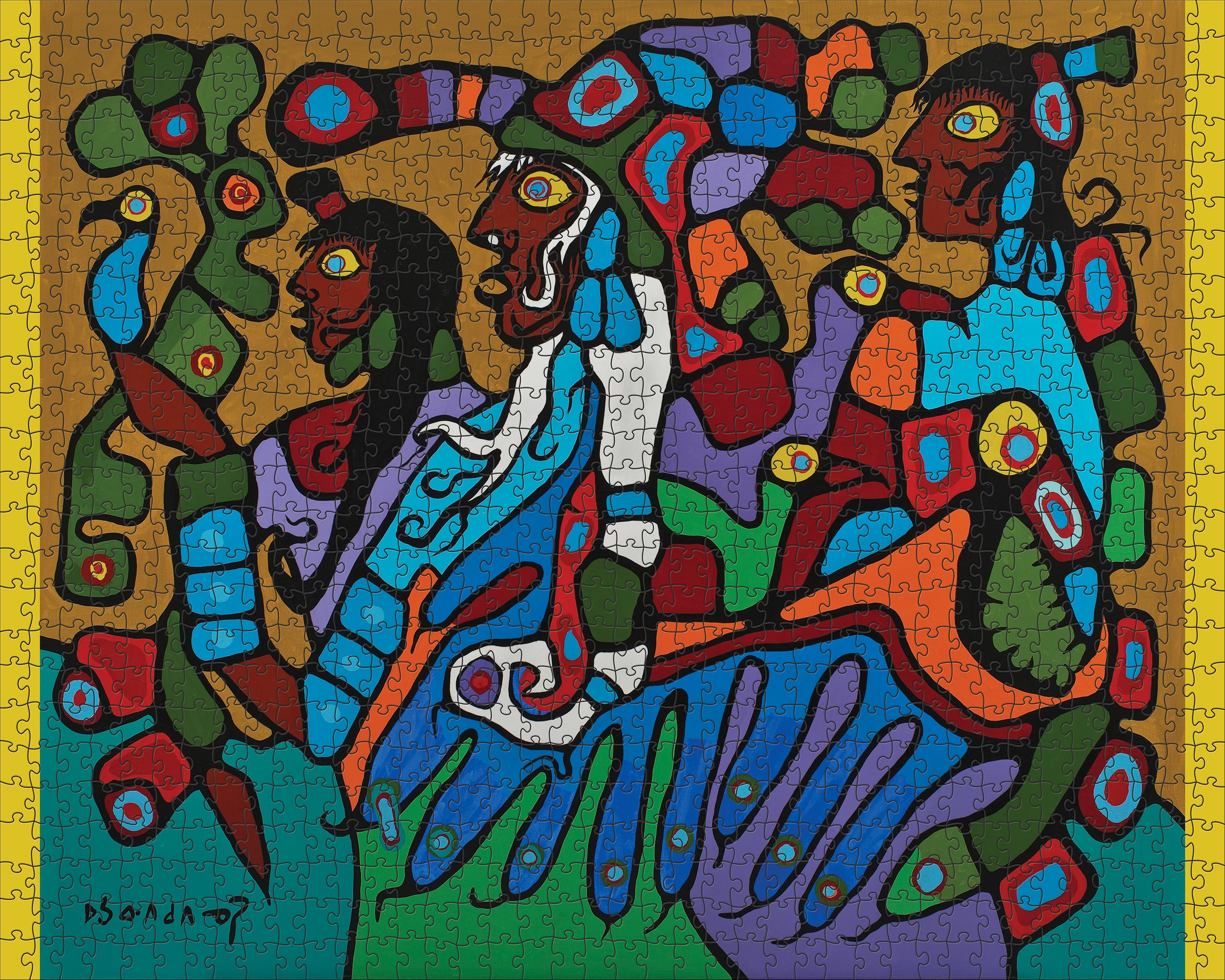 pomegranate-morrisseau-shaman-and-disciples-1000-teile-puzzle image 2