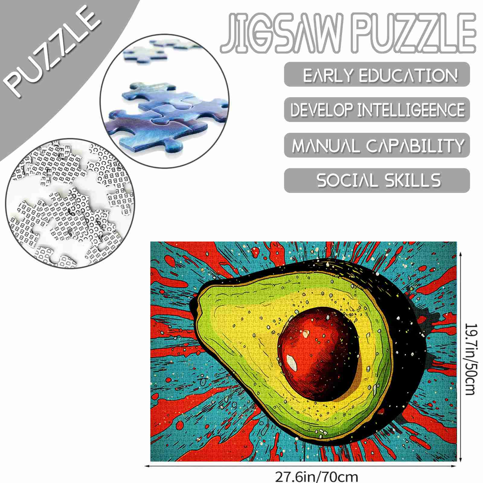 tucocoo-pop-art-avocado-puzzle-1000-teile-modern image 4