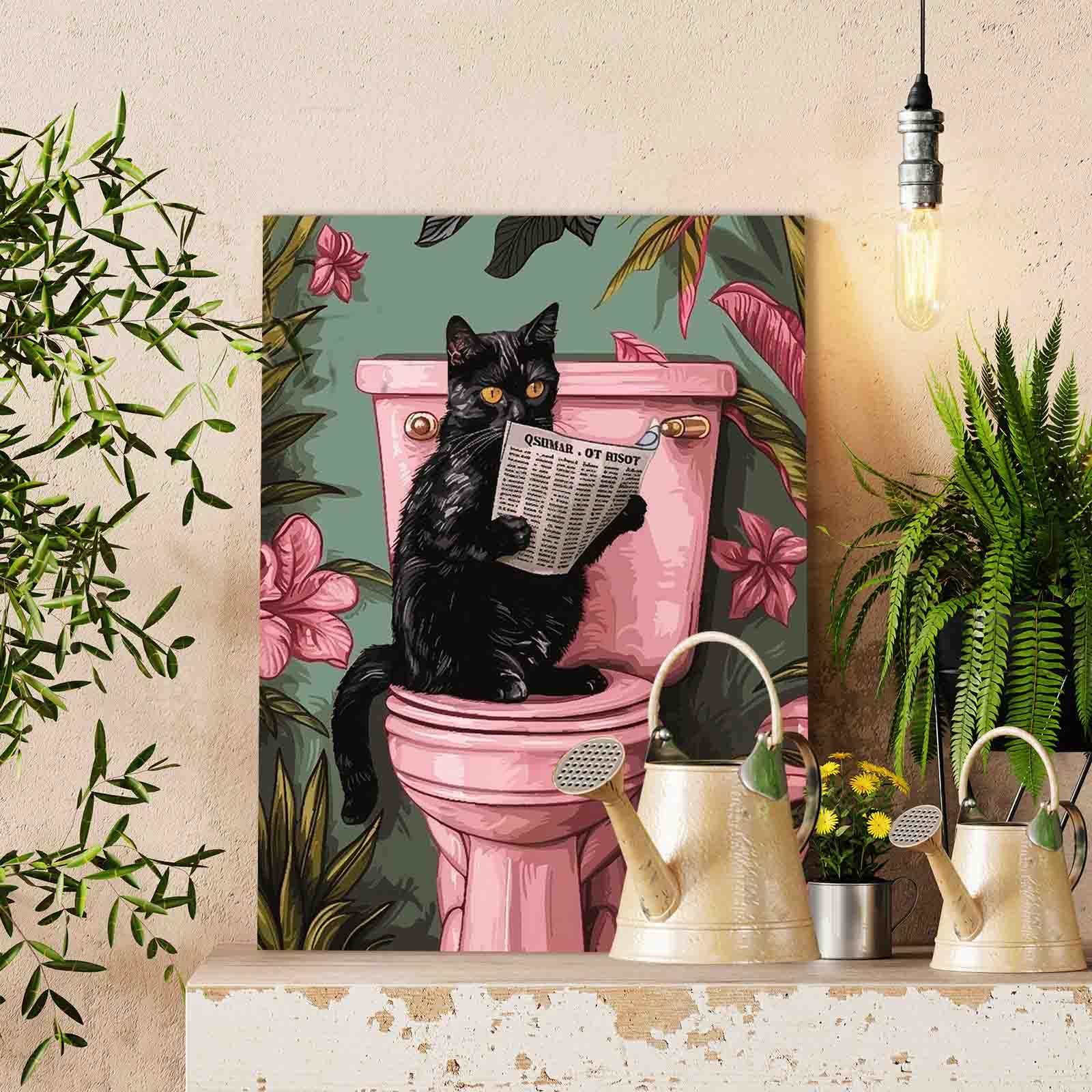 tucocoo-paint-by-numbers-black-cat-on-the-toilet-malen-nach-zahlen-40x50 image 2