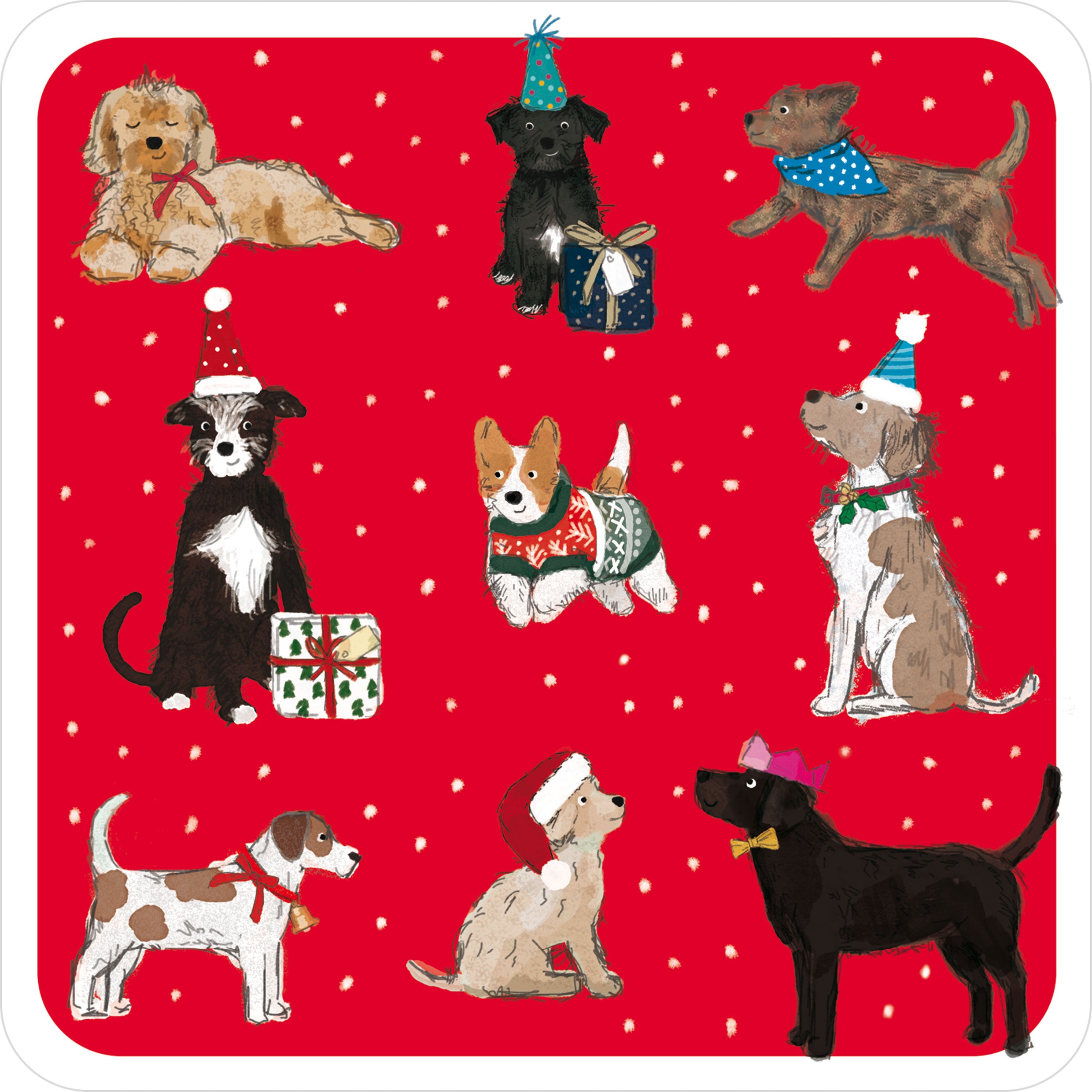 otter-house-christmas-fun-weihnachtskarte-10er-hund-schnee image 1