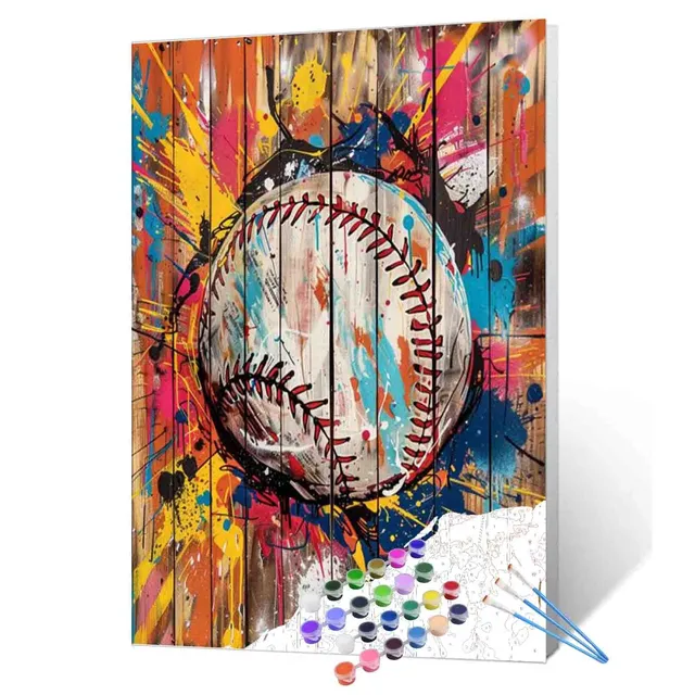 tucocoo-paint-by-numbers-graffiti-baseball-malset-ohne-rahmen image 1
