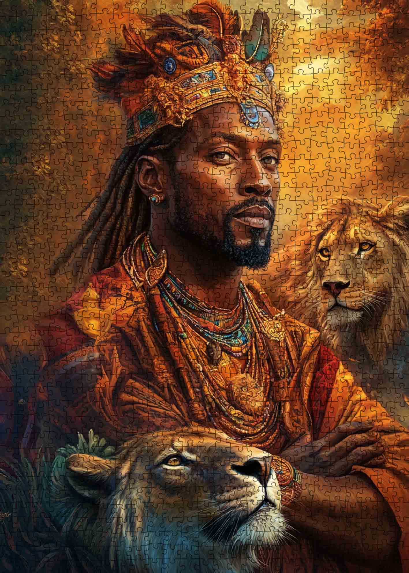 tucocoo-king-of-the-wild-with-loyal-lion-puzzle-1000-teile image 2
