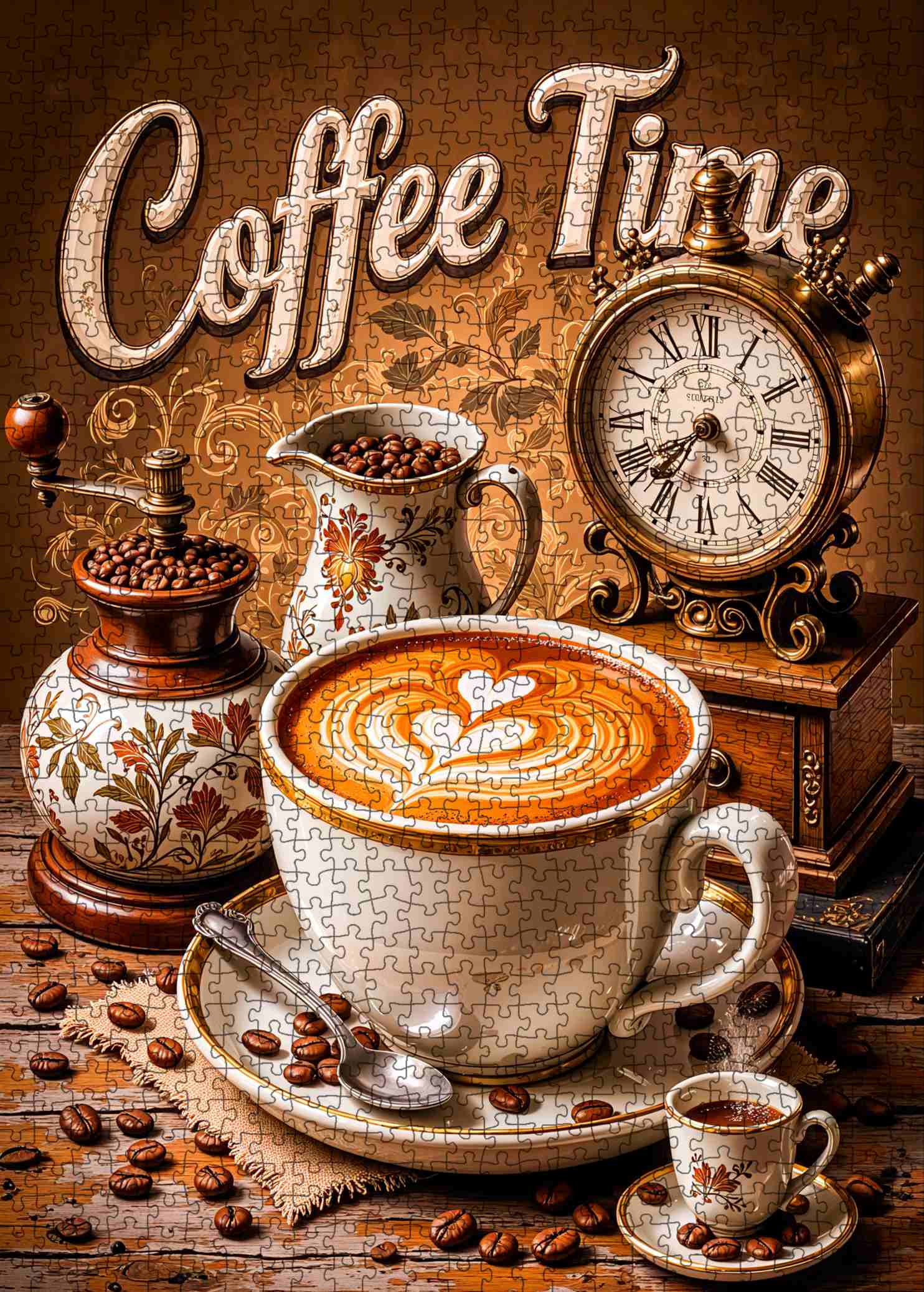 tucocoo-vintage-coffee-time-puzzle-1000-teile-kaffee image 2