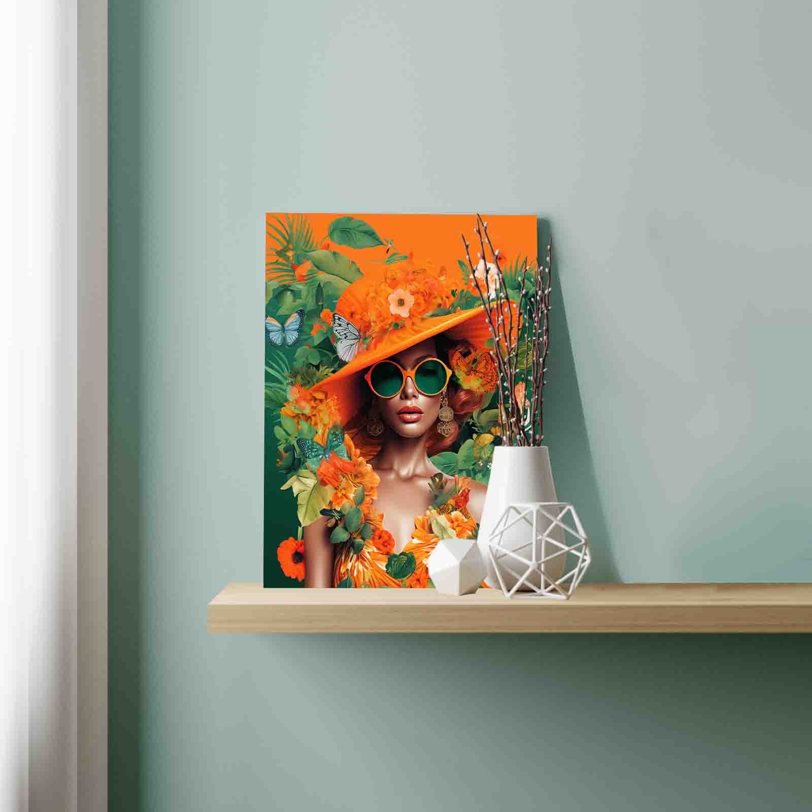 tucocoo-tropical-woman-orange-hat-malen-nach-zahlen-40x50-ohne-rahmen image 3