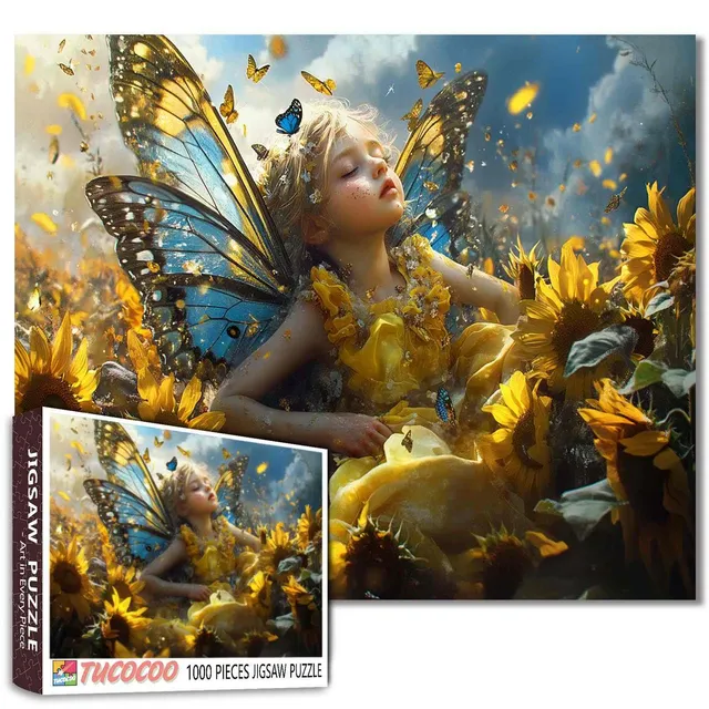 tucocoo-sunflower-fairy-whispers-puzzle-1000-teile-fee image 1