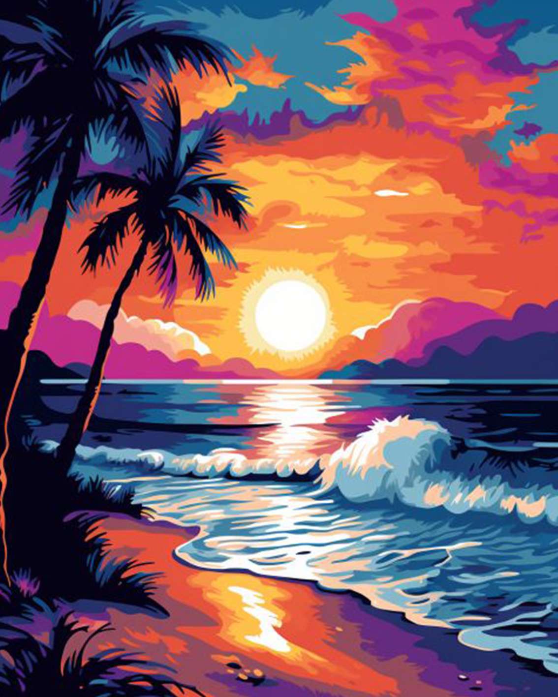 tucocoo-tropical-sunset-beach-malen-nach-zahlen-40x50cm image 2