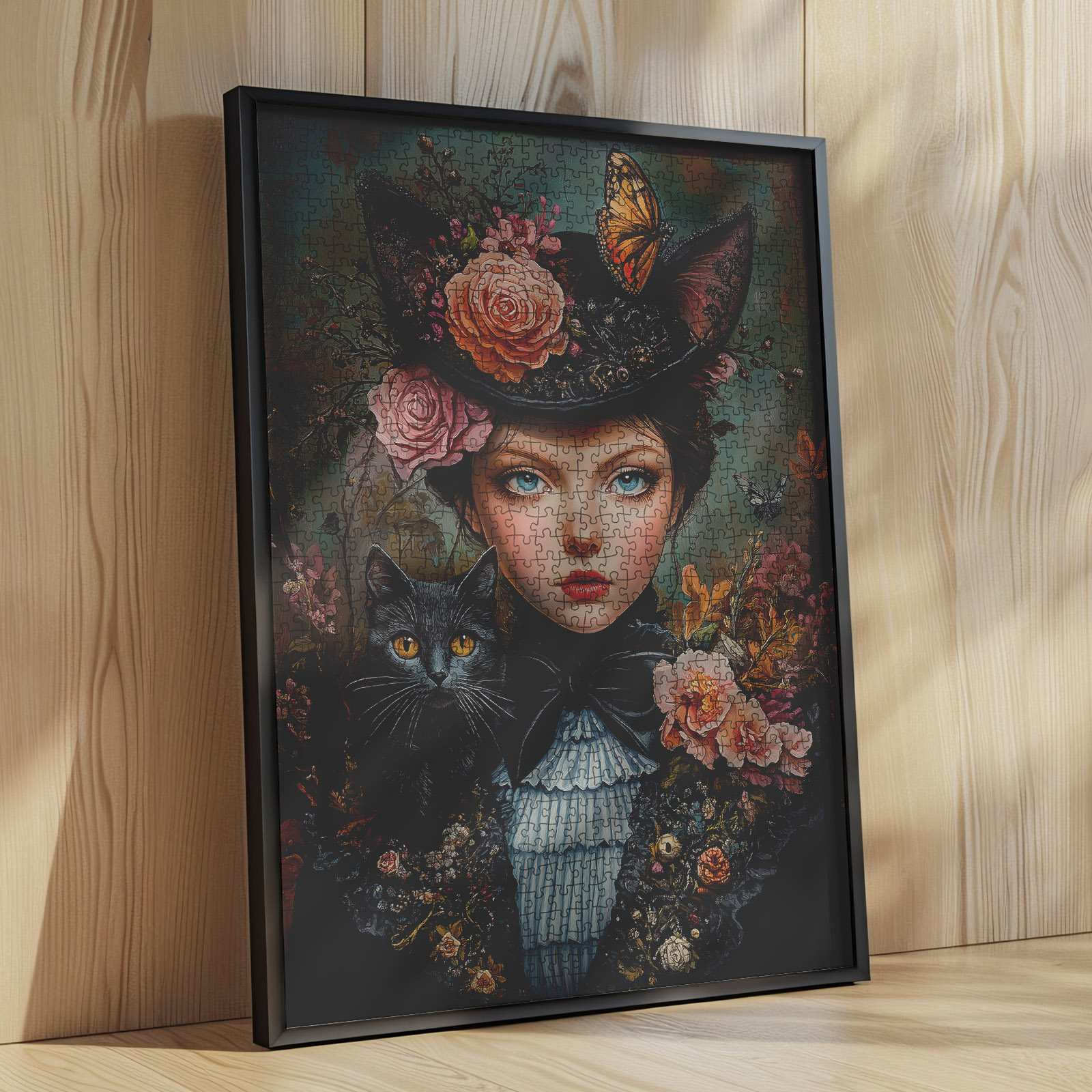 tucocoo-victorian-lady-cat-puzzle-1000-teile-blumen image 4