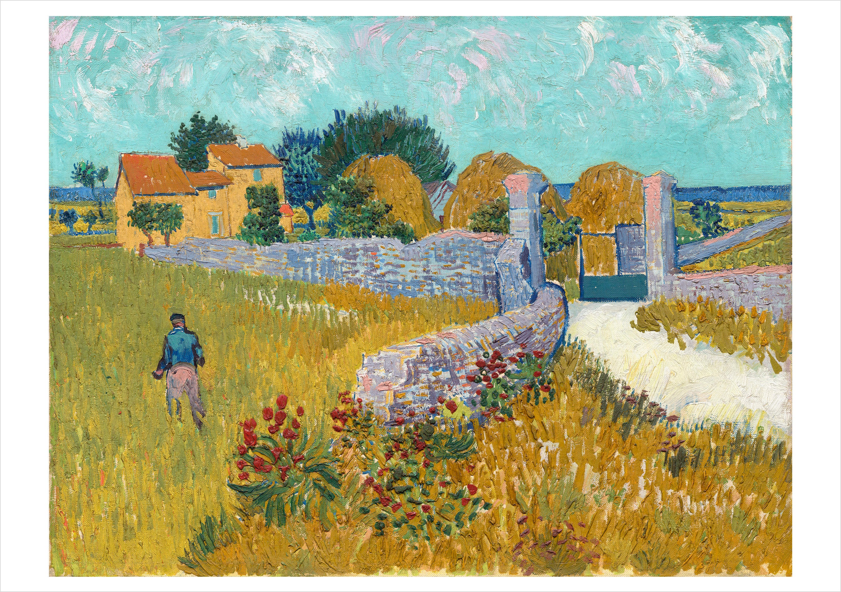 pomegranate-vincent-van-gogh-gru-kartenset-20-karten-blumen image 2