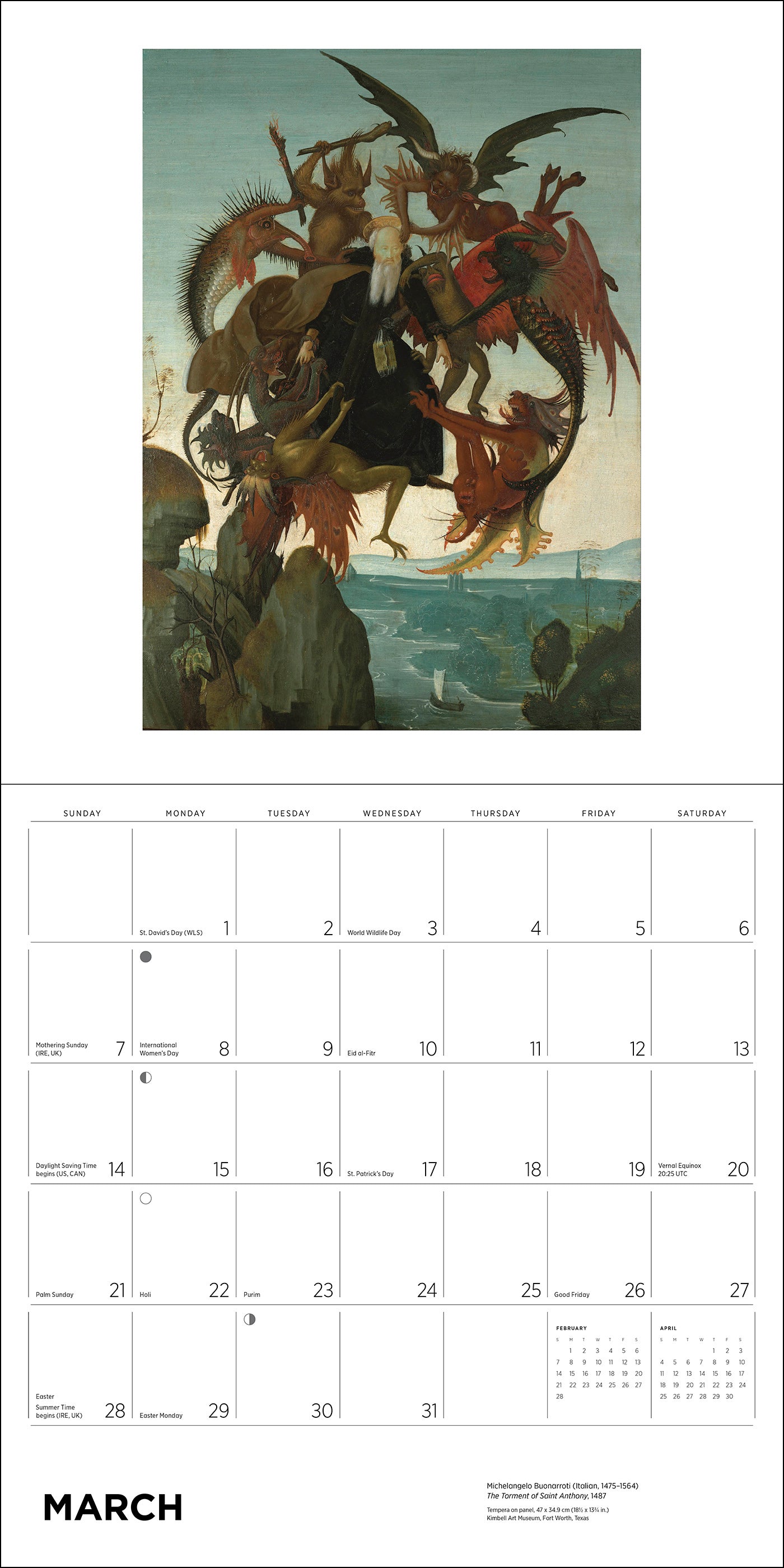 pomegranate-michelangelo-wandkalender-2027-renaissance image 5