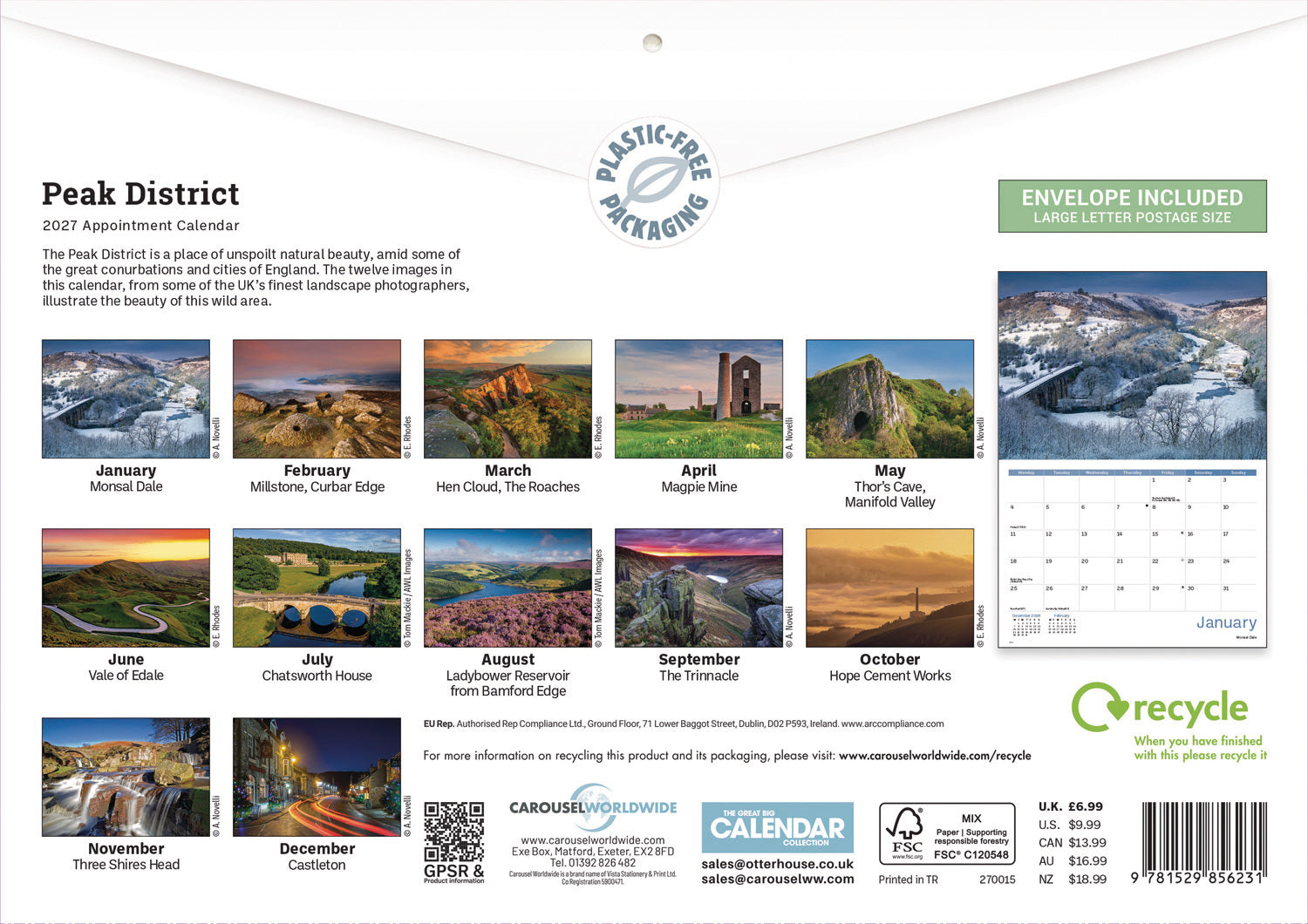 otter-house-peak-district-a4-kalender-2027-wandkalender image 2