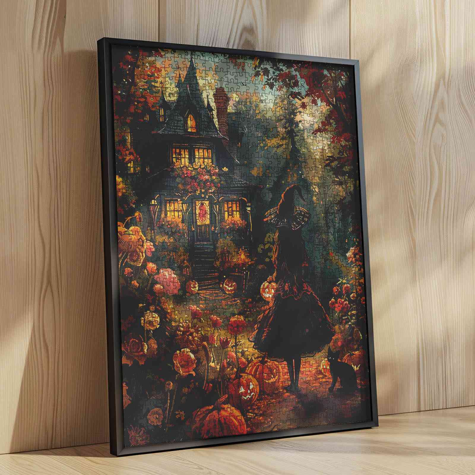 tucocoo-halloween-witch-cat-puzzle-1000-teile-hexe image 4