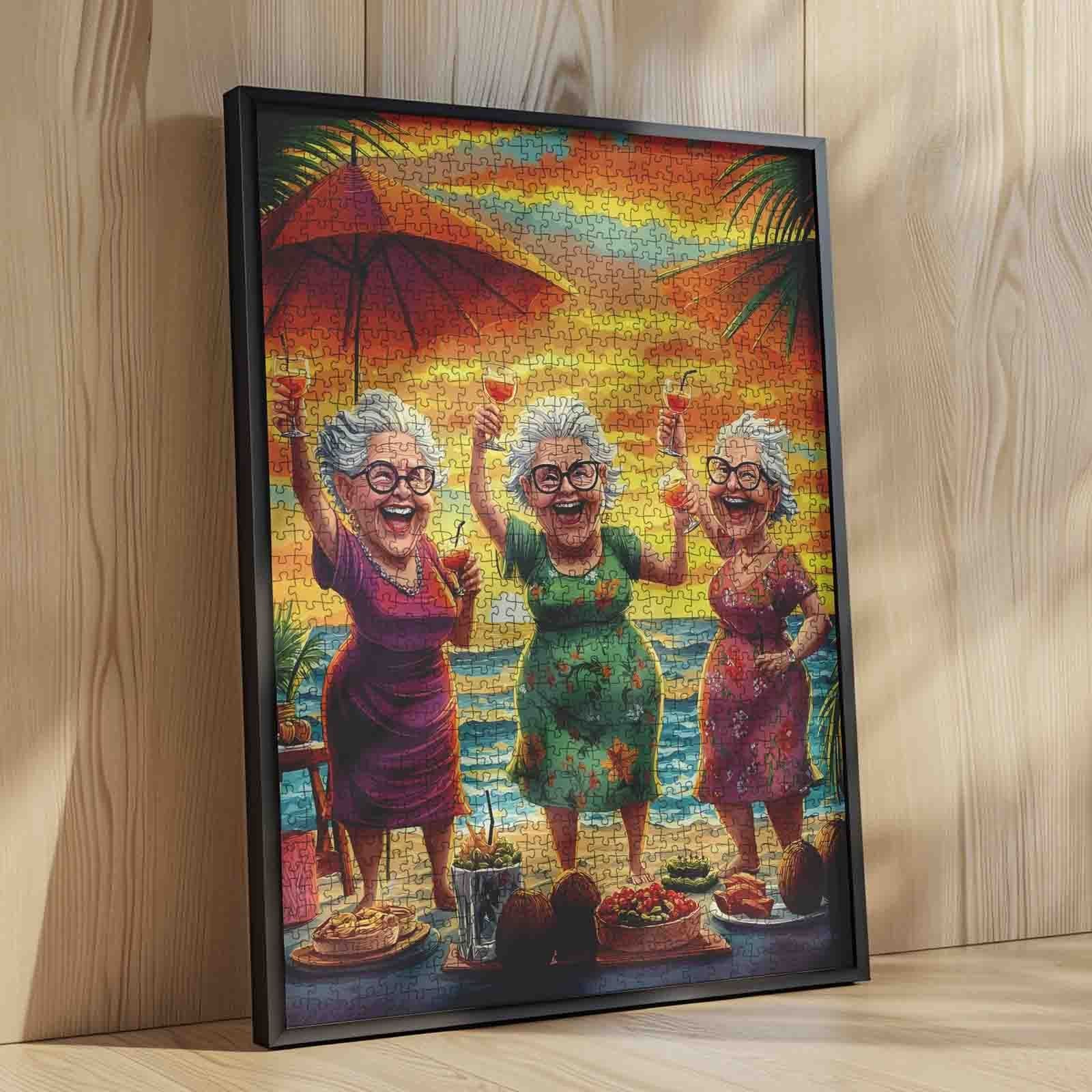 tucocoo-elderly-friends-sunset-beach-puzzle-1000-teile-strand image 4