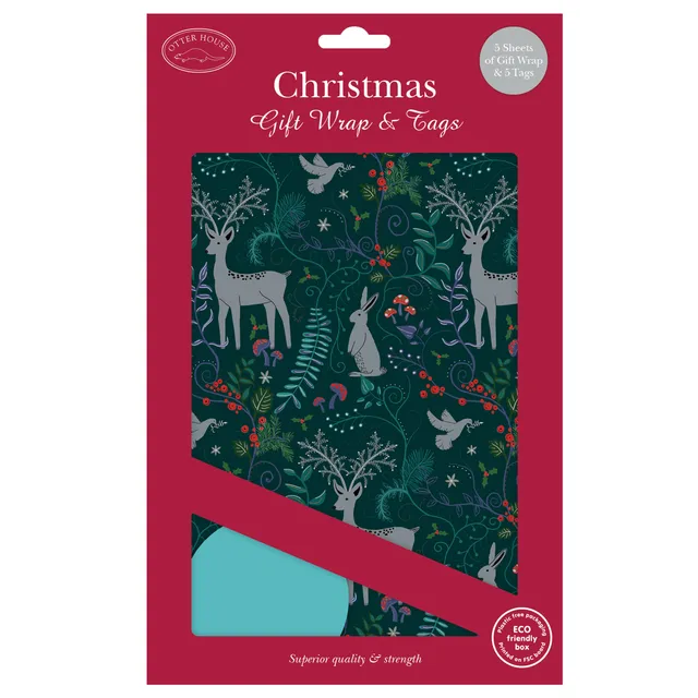 otter-house-festive-woodland-geschenkpapier-5-b-gen-tags image 1