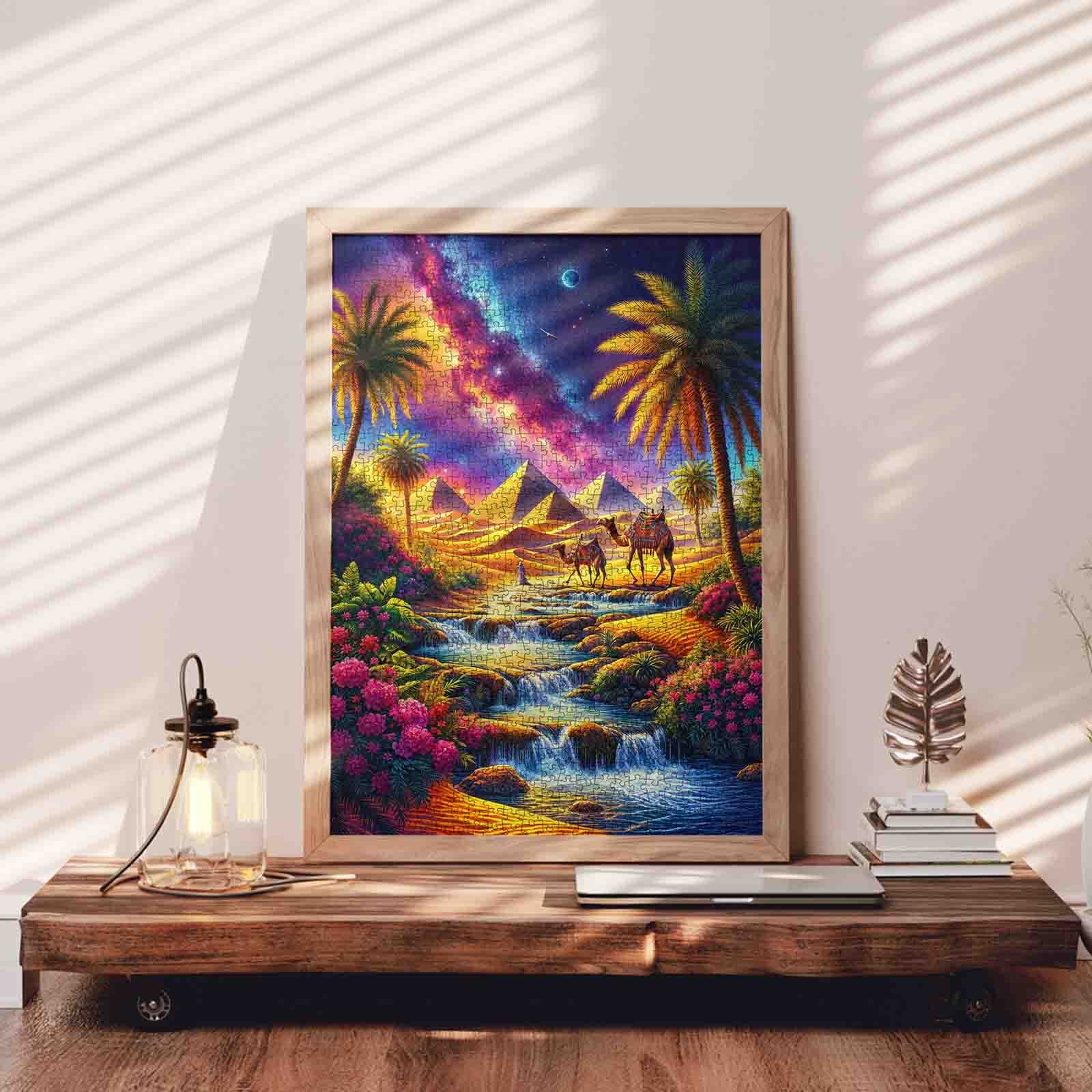 tucocoo-egyptian-oasis-nightscape-puzzle-1000-teile-gypten image 3