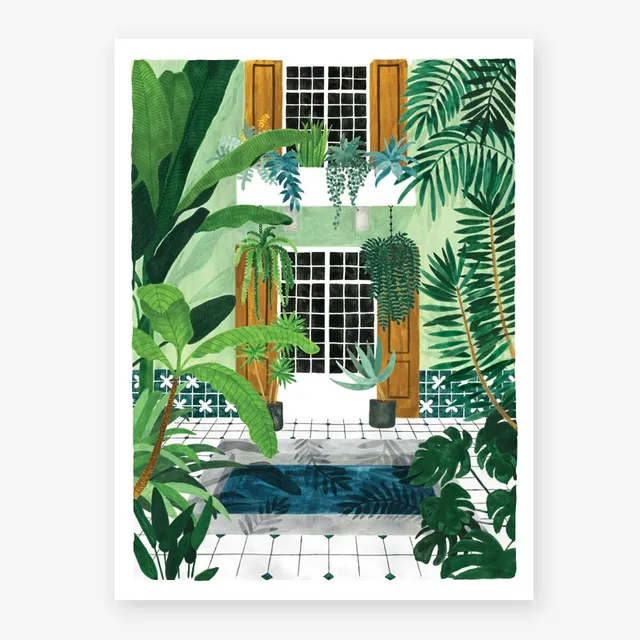all-the-ways-to-say-riad-affiche-poster-pool-aquarell image 1