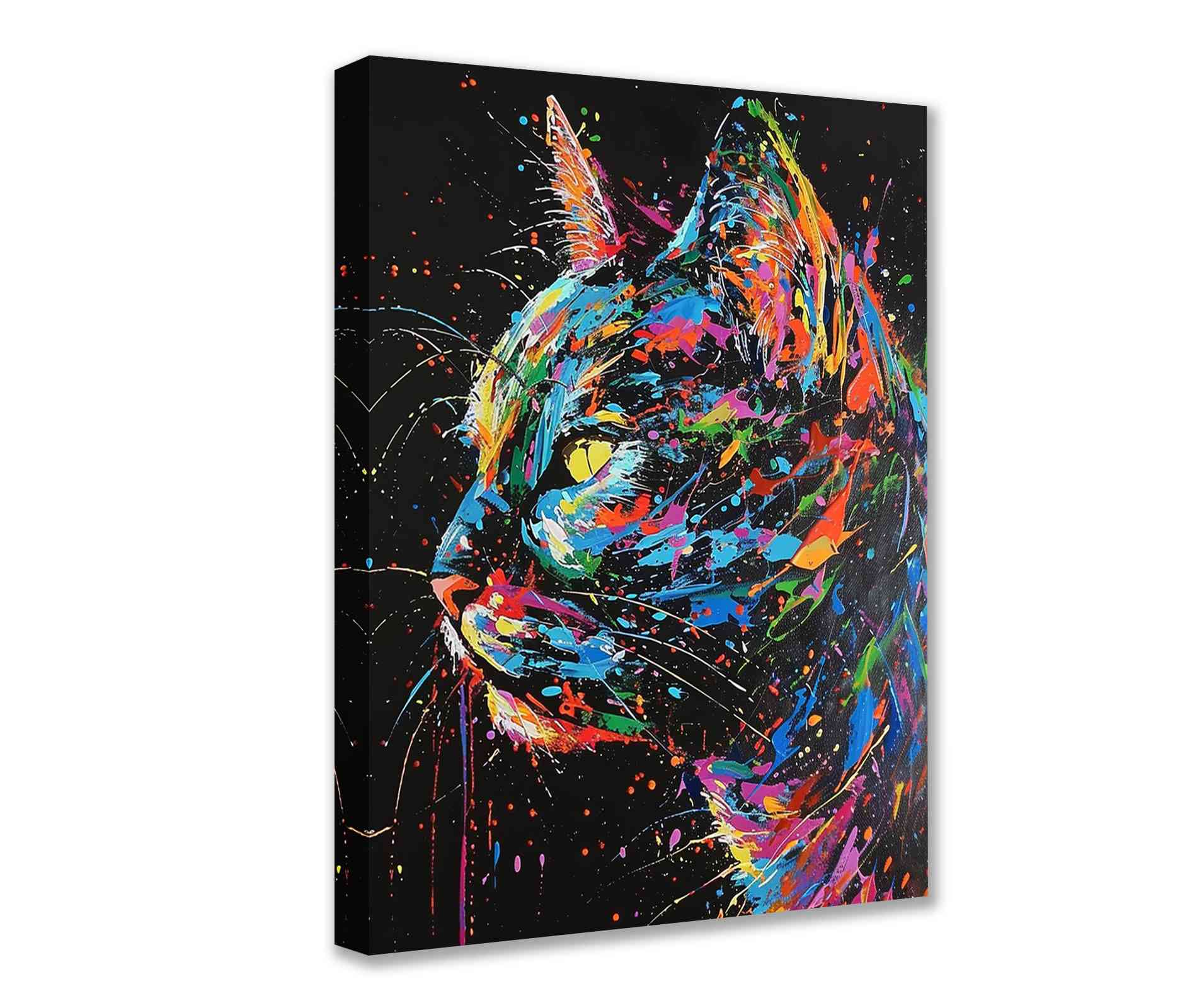 tucocoo-canvas-wall-art-abstract-cat-leinwandbild-30x40cm image 1
