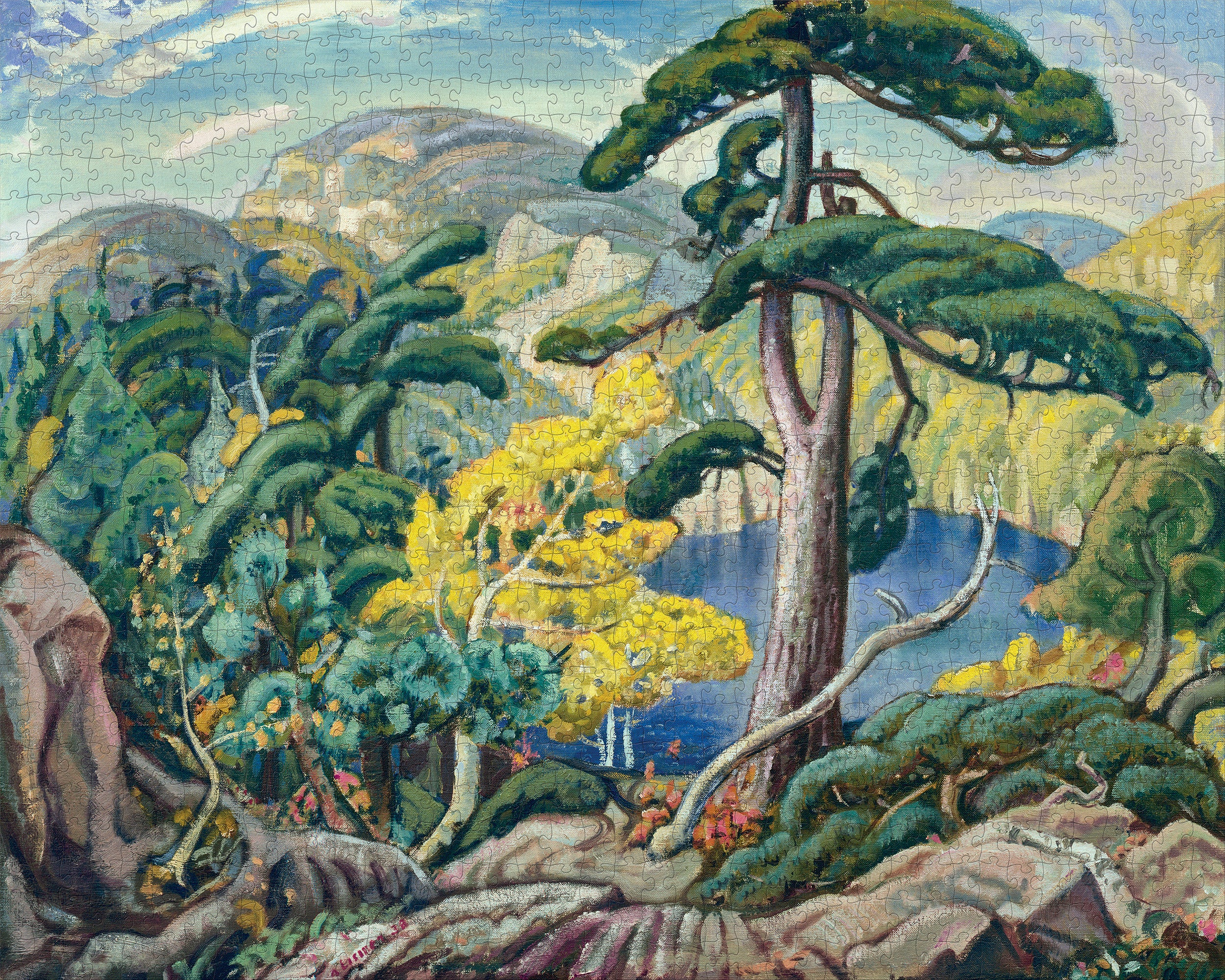 pomegranate-lismer-bright-land-puzzle-1000-teile-landschaft image 2
