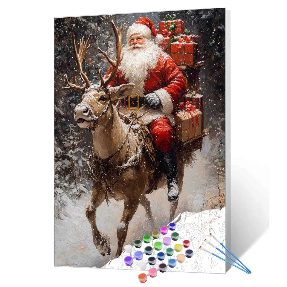 tucocoo-santa-gift-giving-journey-malen-nach-zahlen-weihnachten image 1