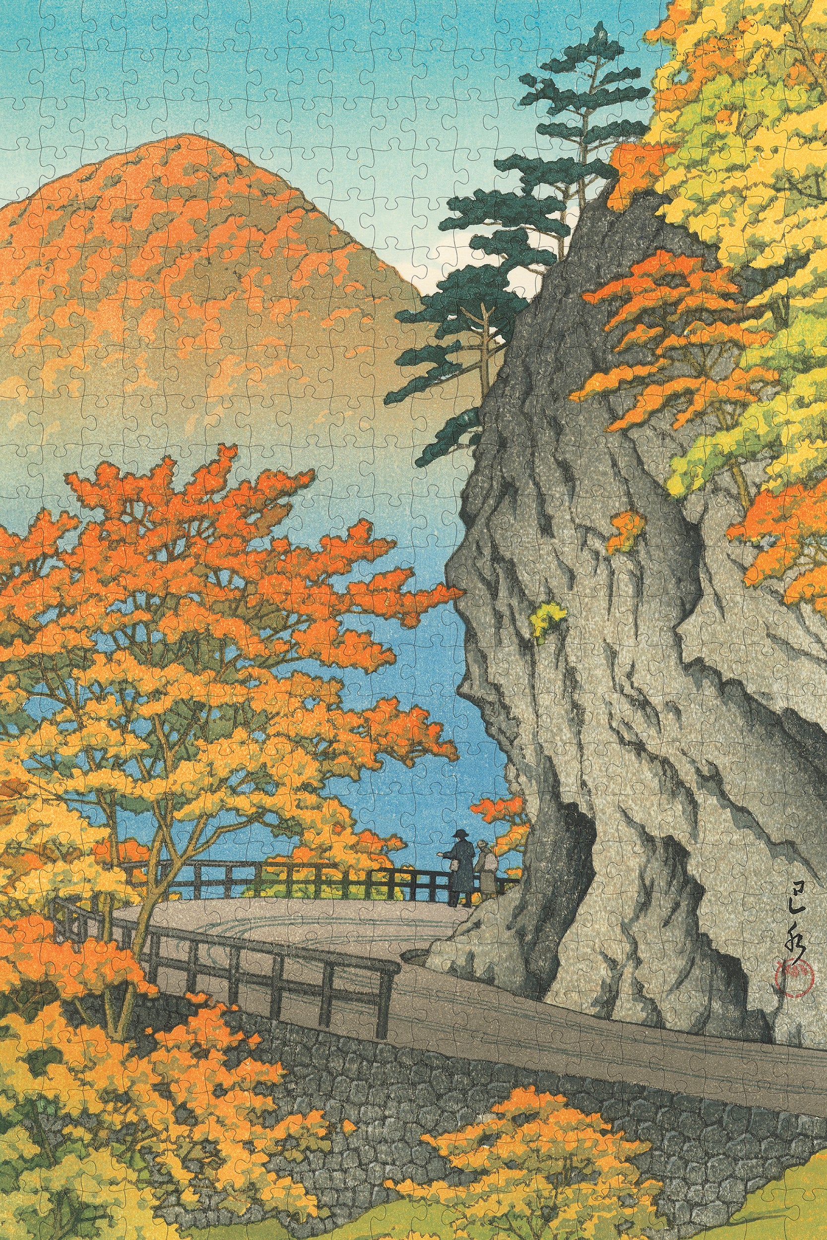 pomegranate-kawase-hasui-autumn-at-saruiwa-500-teile-puzzle-landschaft image 2