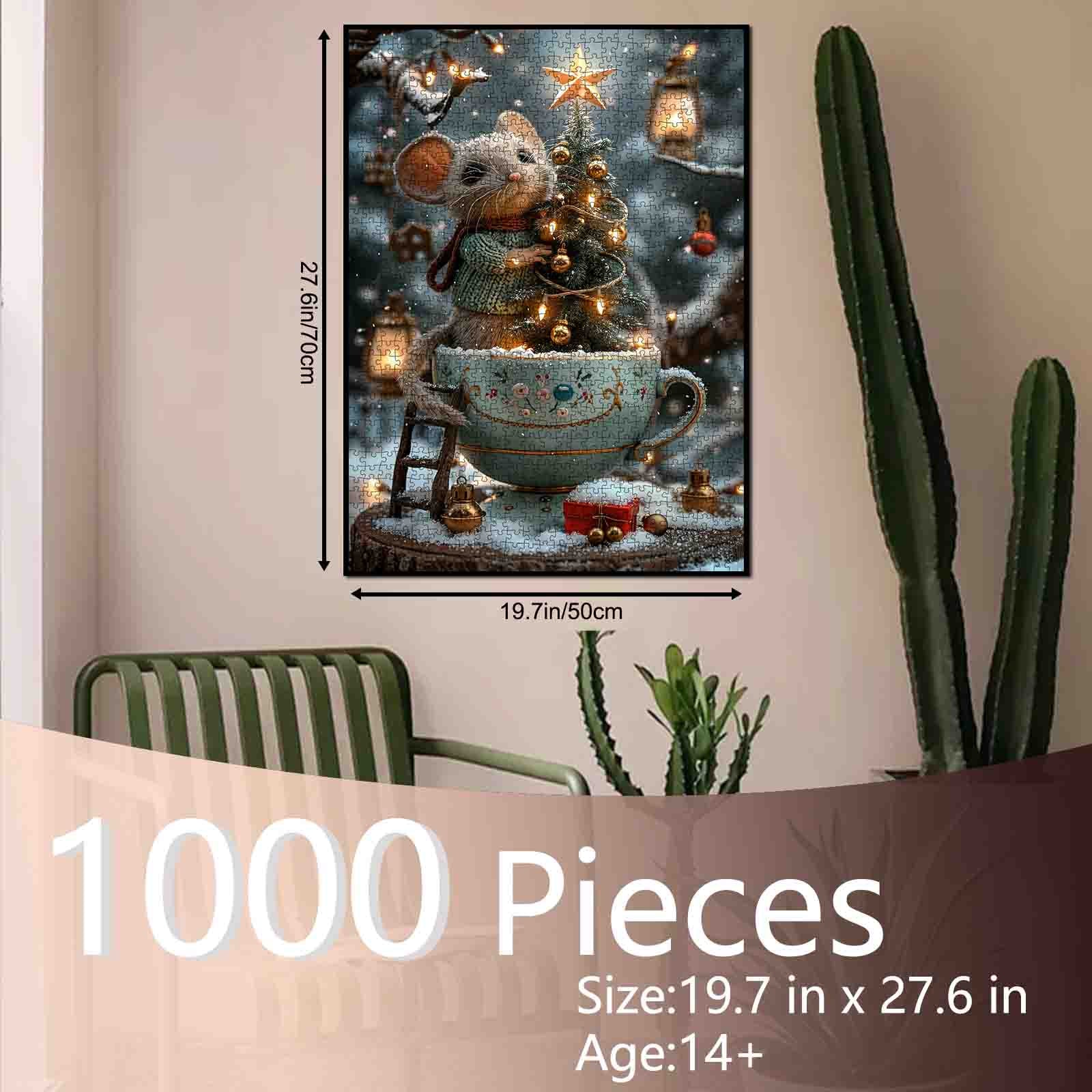 tucocoo-christmas-mouse-and-teacup-tree-puzzle-1000-teile image 5