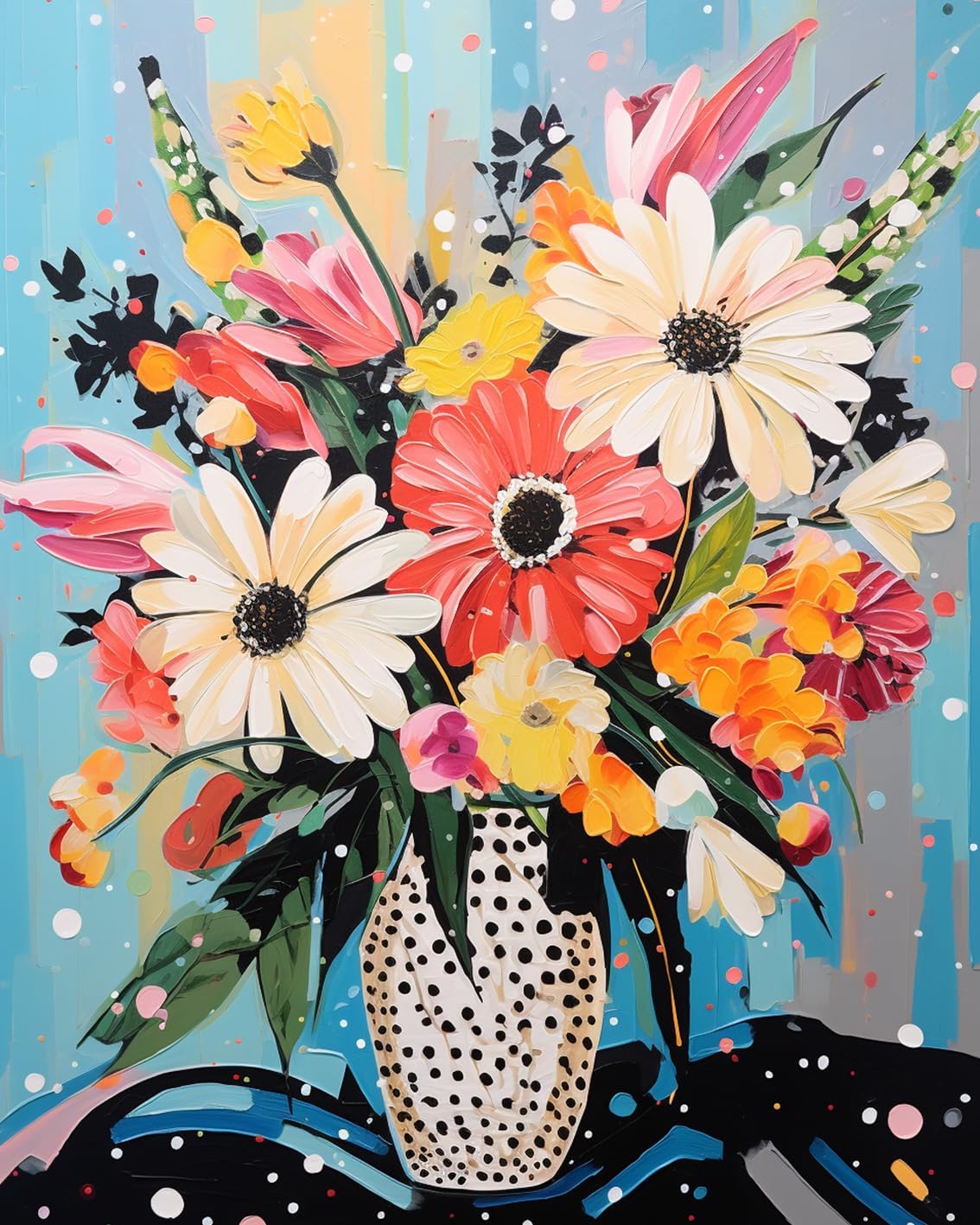 tucocoo-paint-by-numbers-blumen-in-vase-malen-nach-zahlen-40x50 image 2